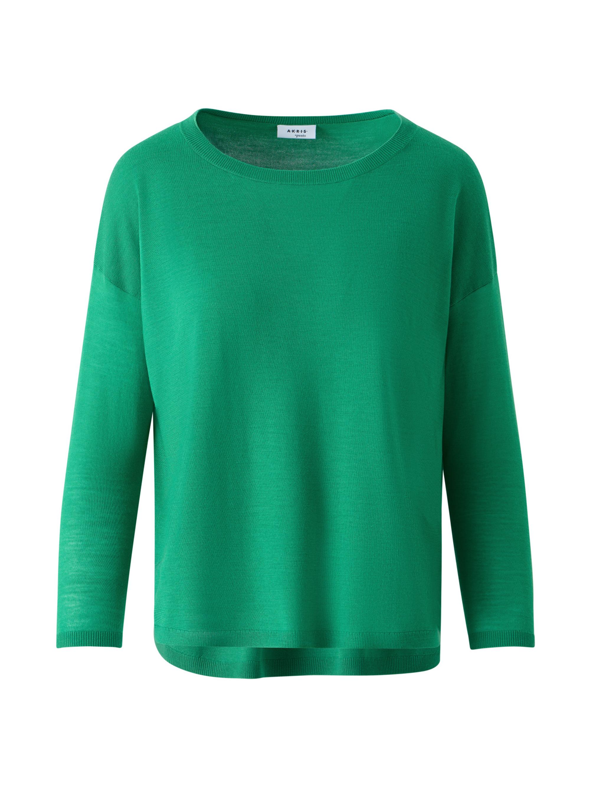 Akris punto Women's Boatneck Wool Sweater - Green