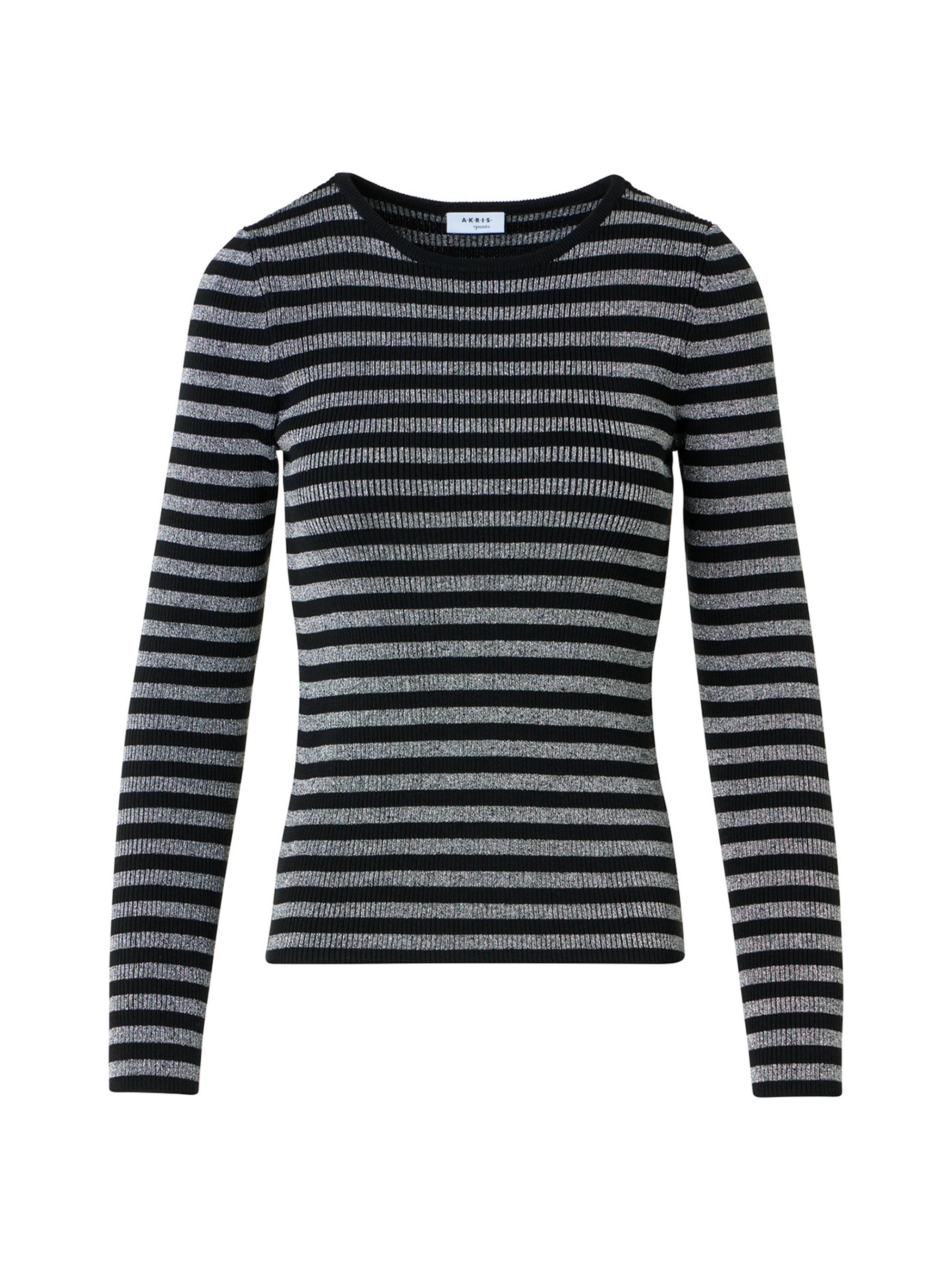 Akris punto Striped Virgin Wool-Blend Crewneck Cardigan | Saks