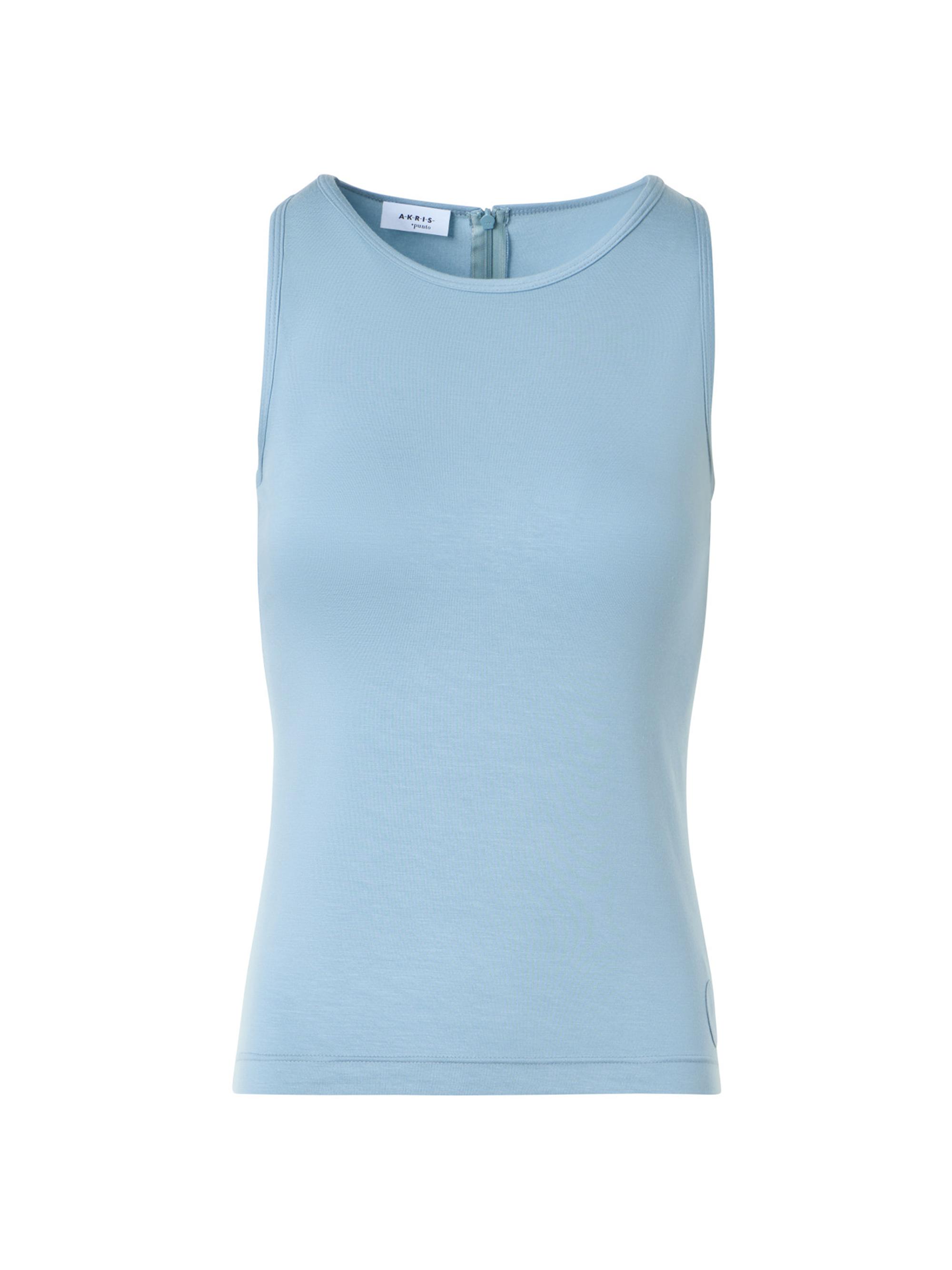Akris punto Women's Speedo Side Dot Sleeveless Top - Sky Blue