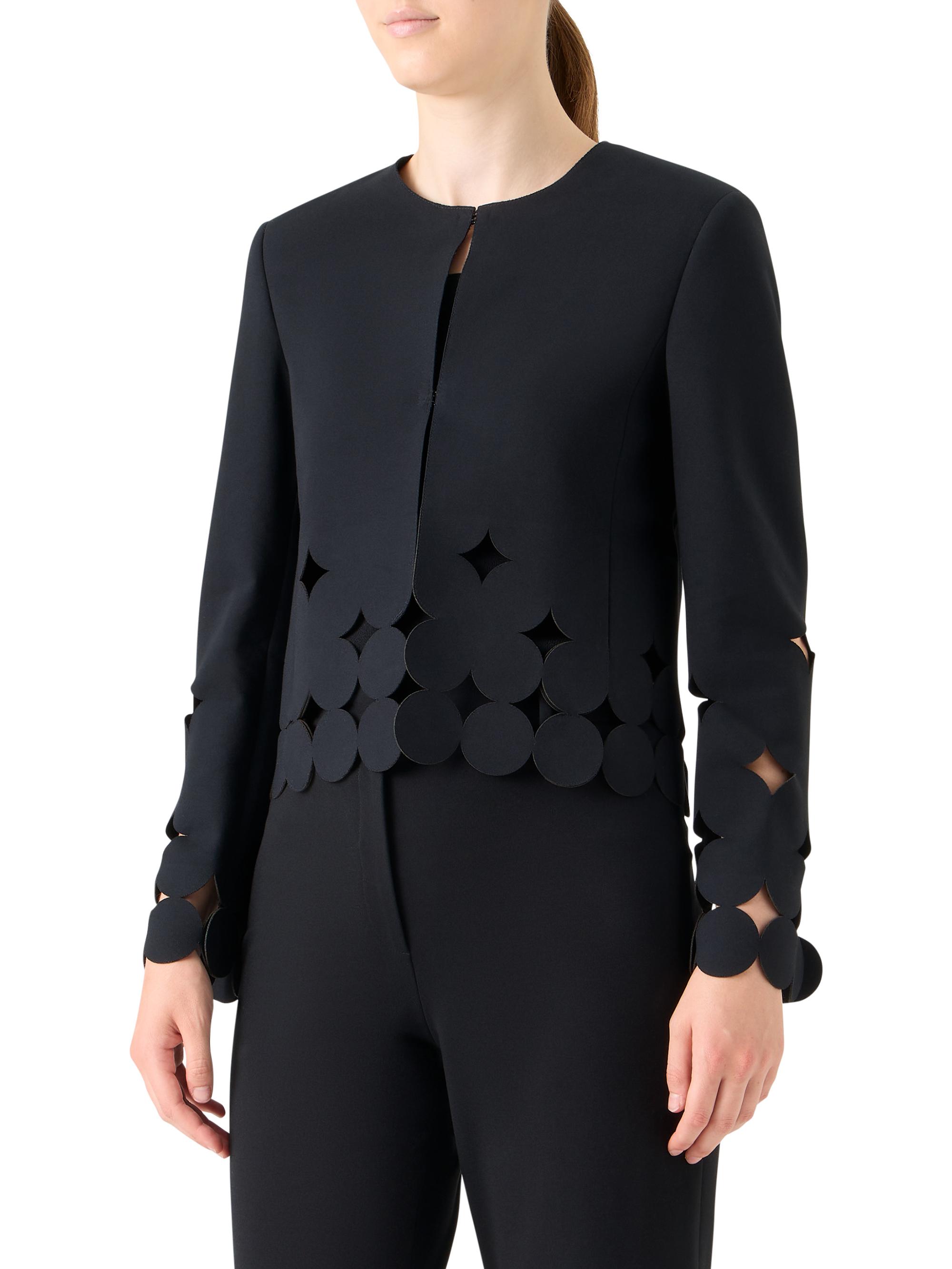 Akris punto Jersey Dropping Dot Cut Out Jacket | Saks Fifth Avenue