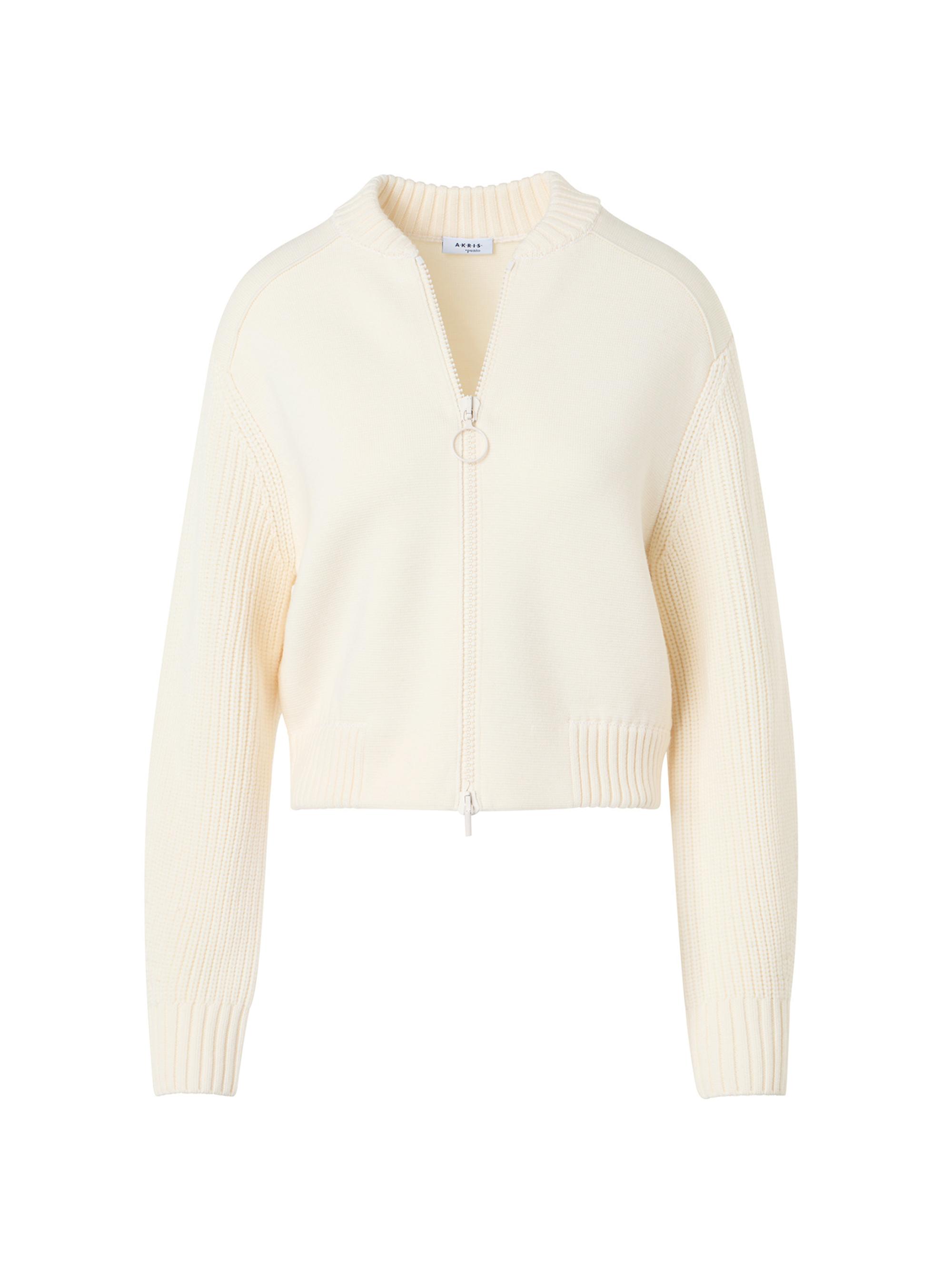 Akris punto Women's Multi Milano Knit Bomber Jacket -