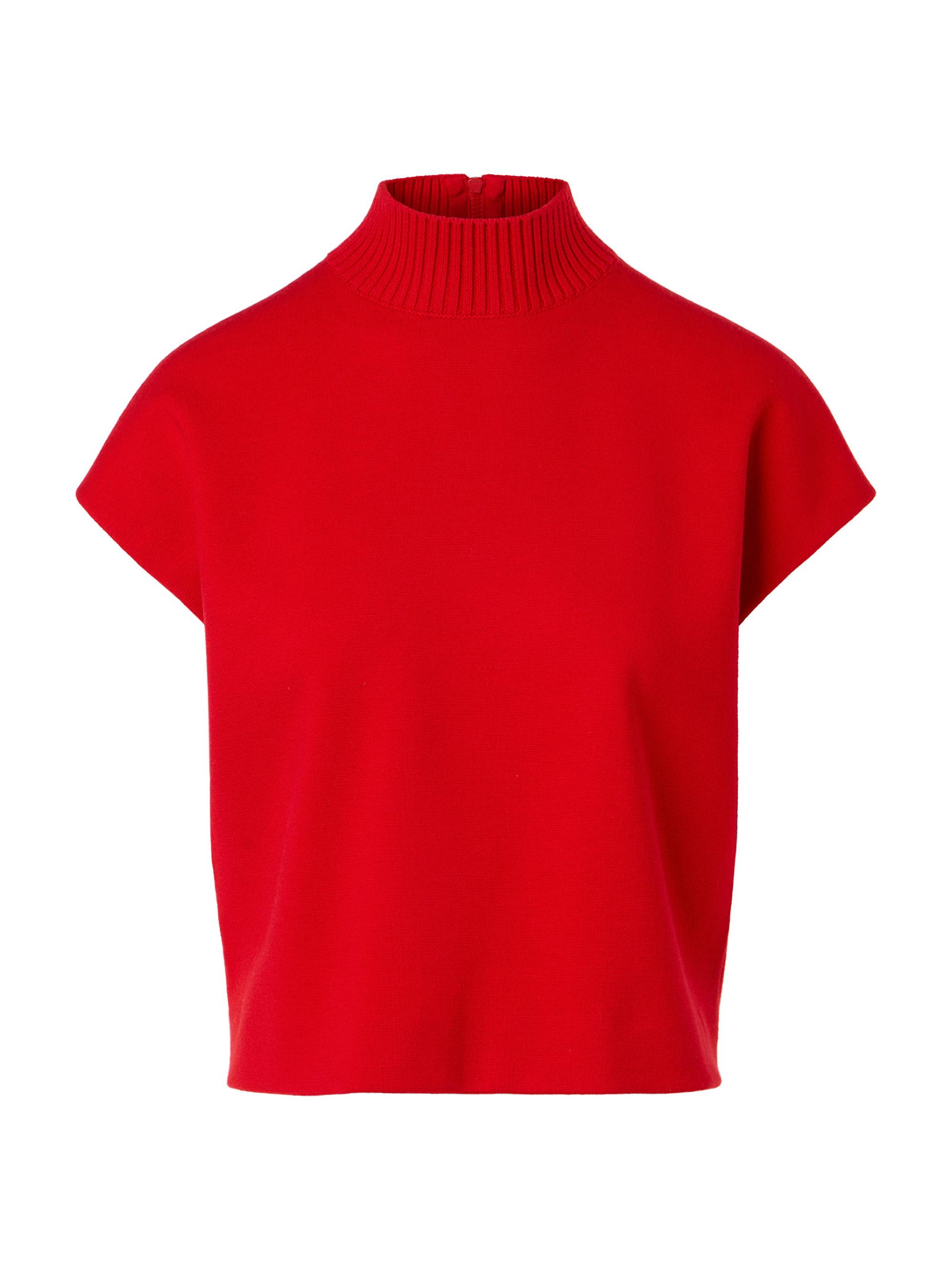 Akris punto Women's Turtleneck Wool Sweater - Bright Red