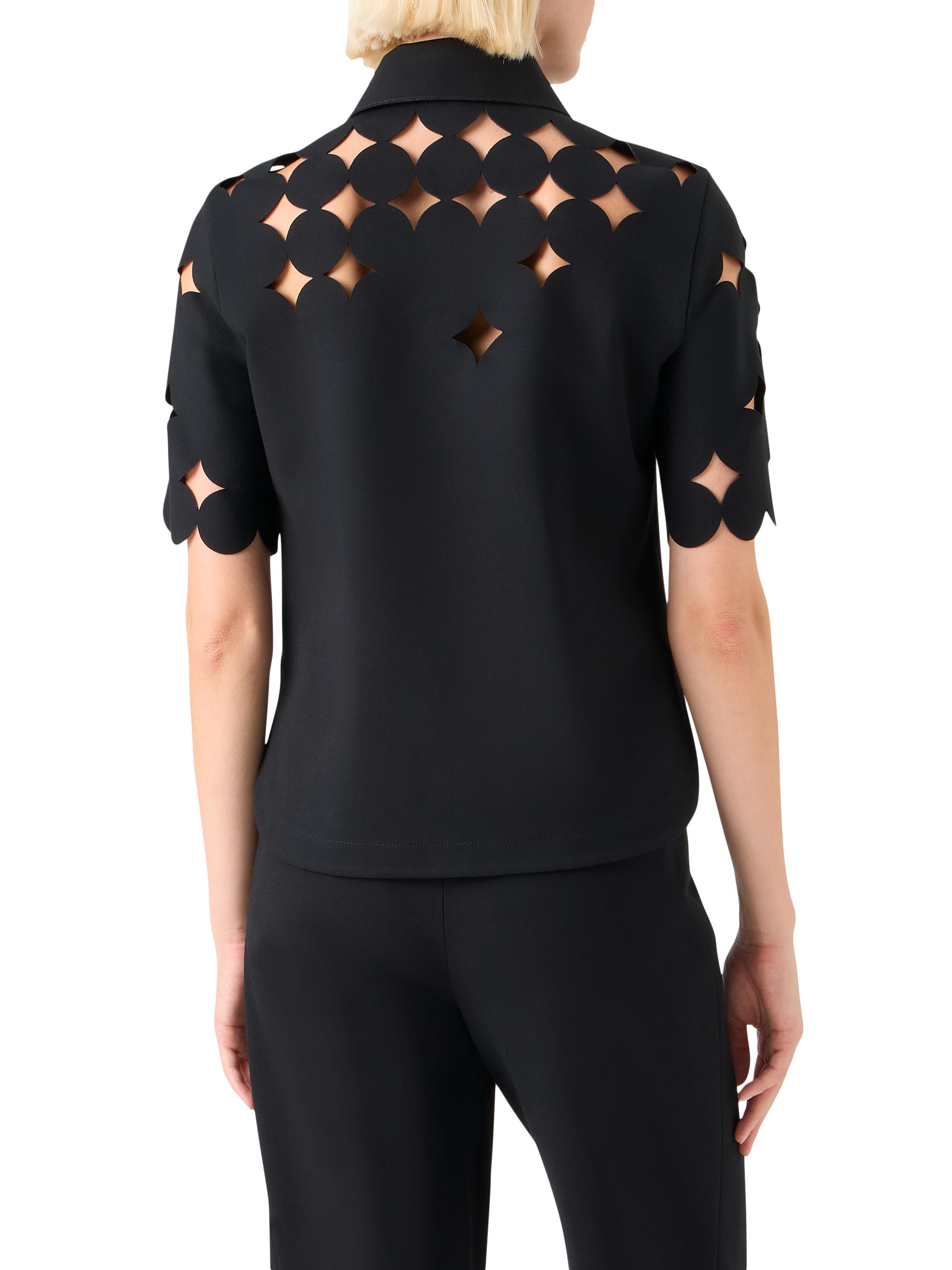 Akris punto Dropping Dot Cut Out Half-Zip Polo Shirt | Saks Fifth