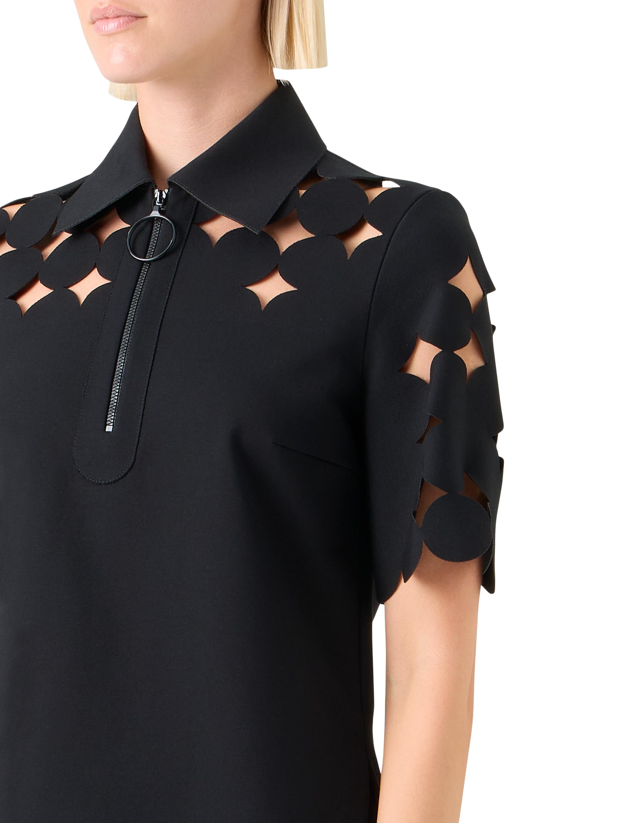 Akris punto Dropping Dot Cut Out Half-Zip Polo Shirt | Saks Fifth