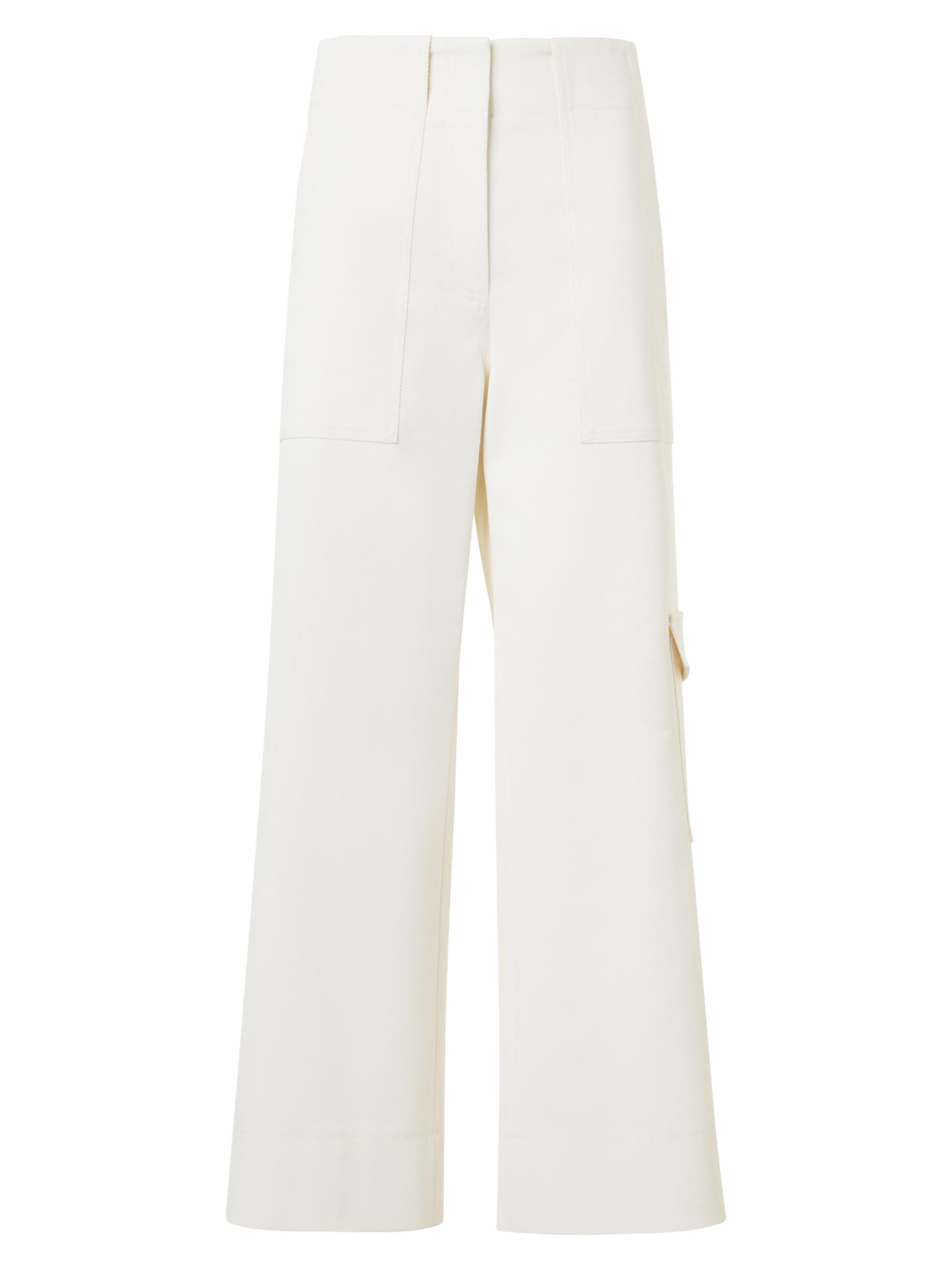 Akris punto Women's Cliff Cotton Gabardine Cargo Pants - Cream