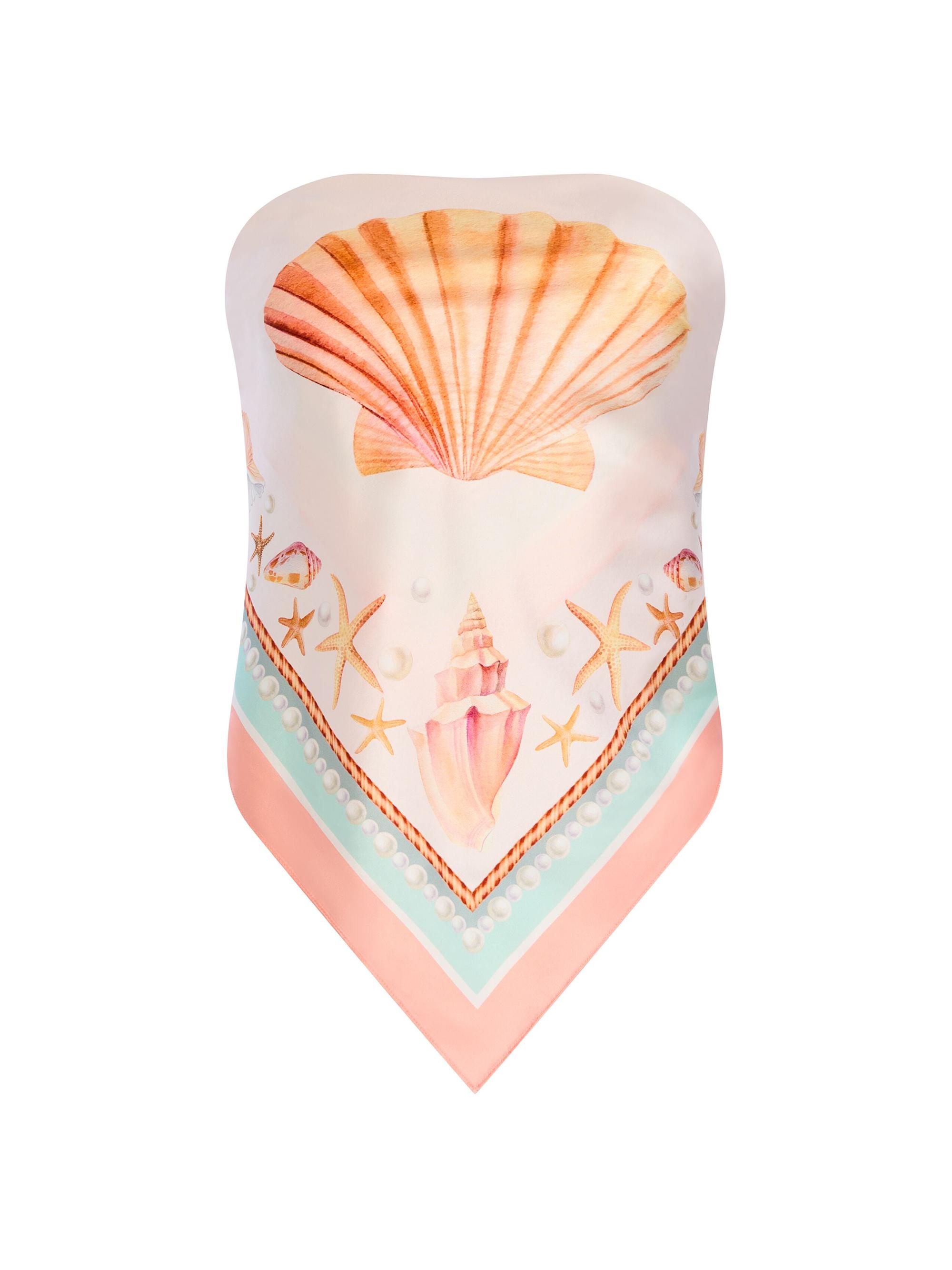 Retrofête Women's Alivia Silk Top - Shell Foulard