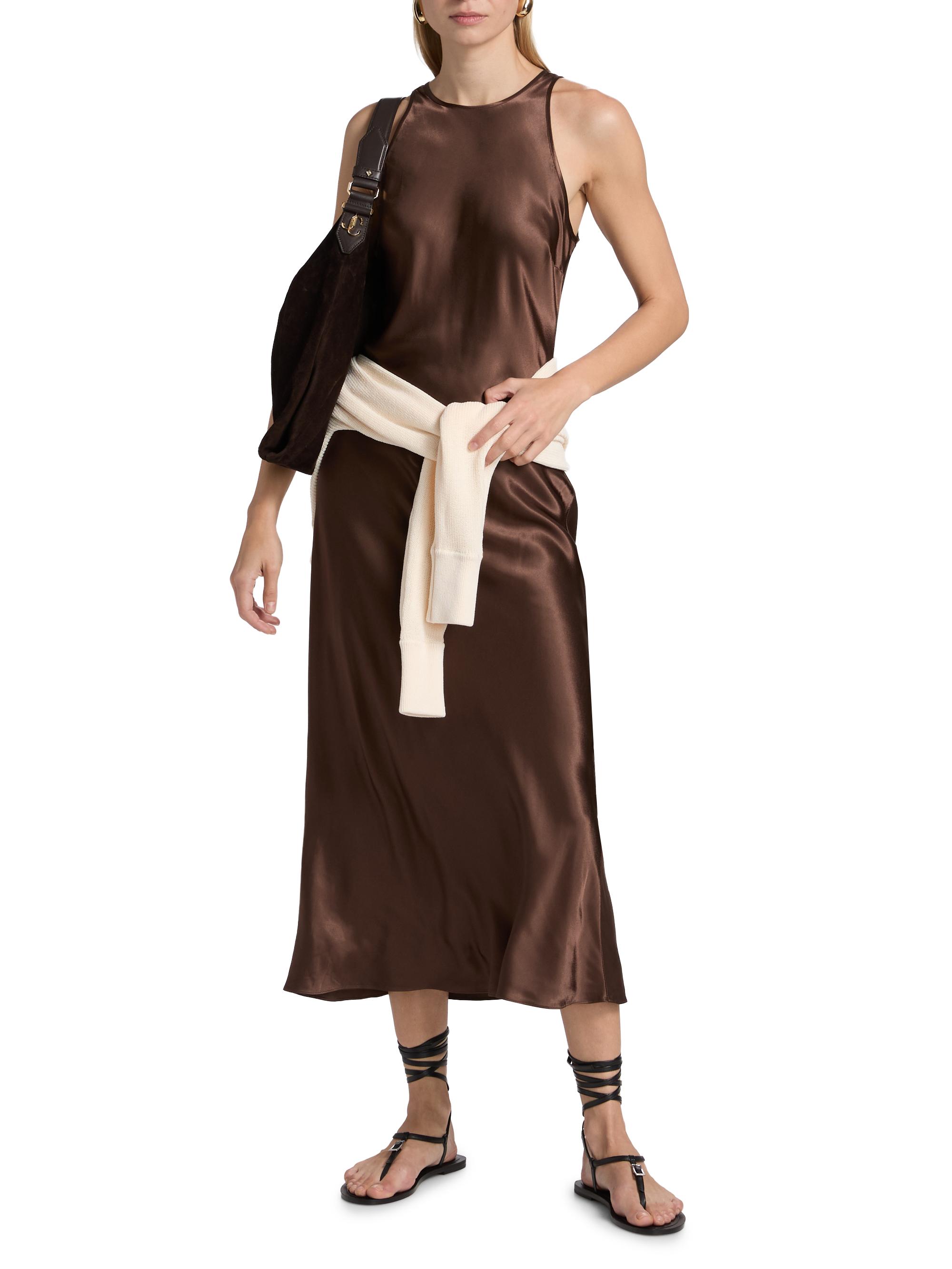 Rails Solene Satin Sleeveless Midi-Dress | Saks Fifth Avenue