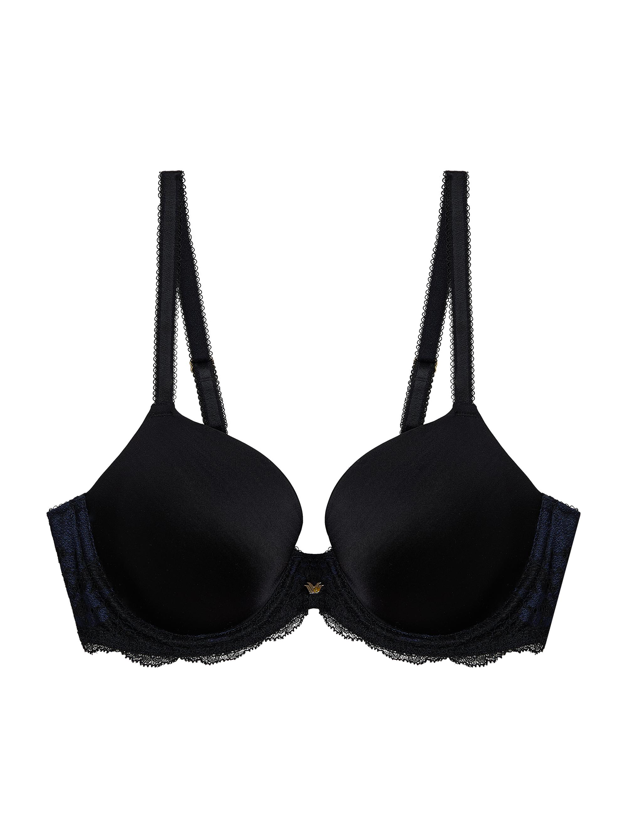 Wacoal Women's Modern Affair Contour Lace-Trimmed Bra - Night Sky Black