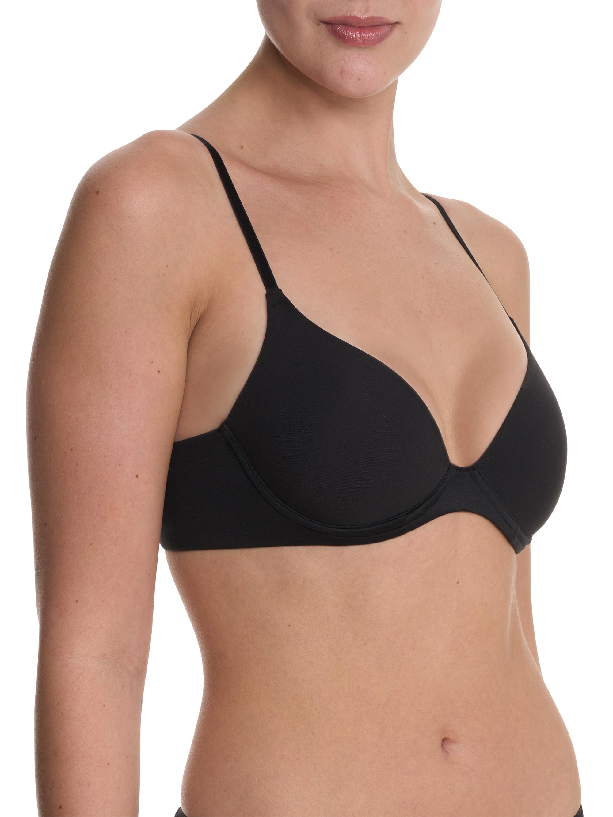 Natori Women's Soft Focus Convertible Demi T-Shirt Bra - Black | Thumbnail 2