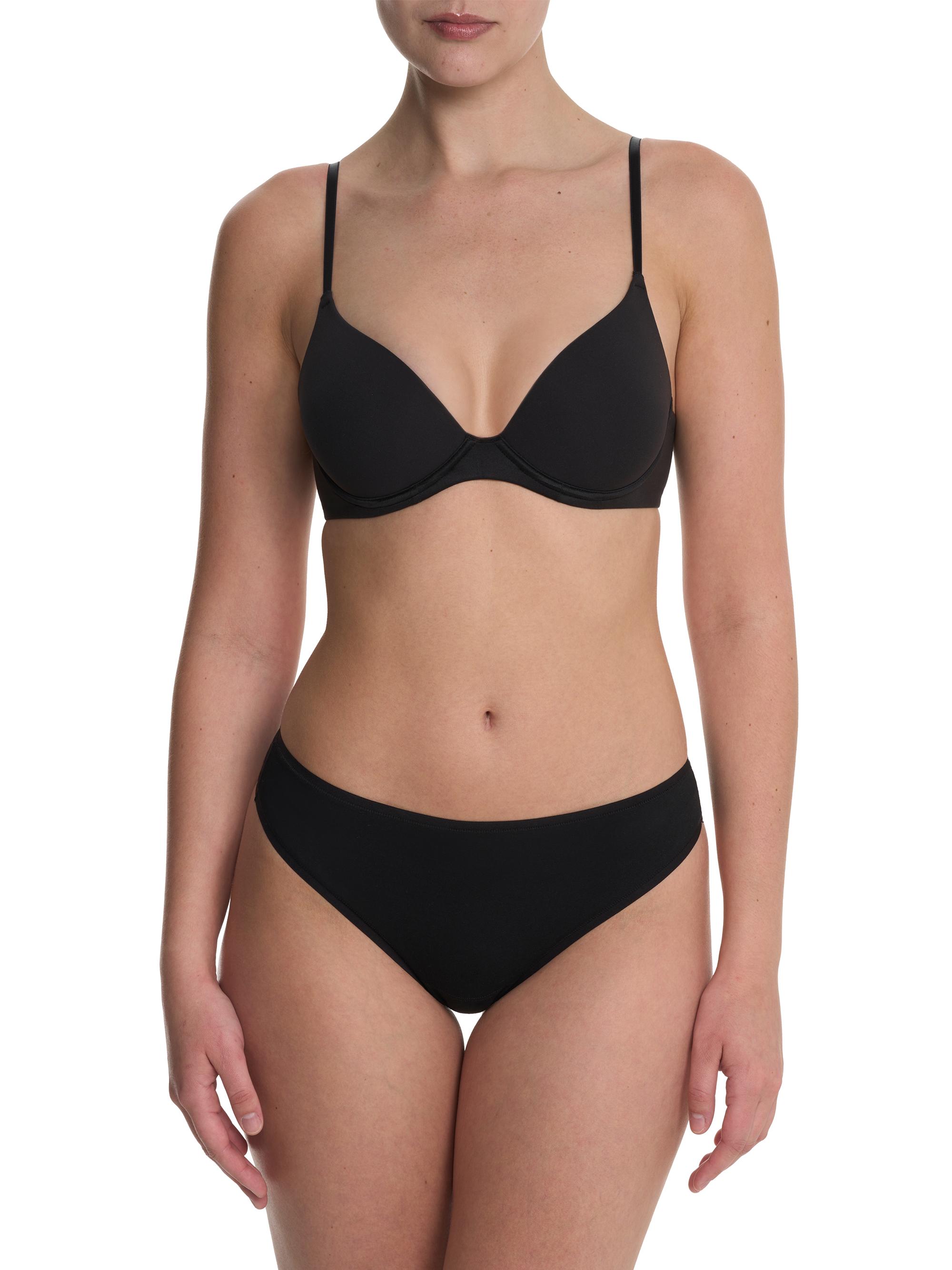 Natori Women's Soft Focus Convertible Demi T-Shirt Bra - Black | Thumbnail 6