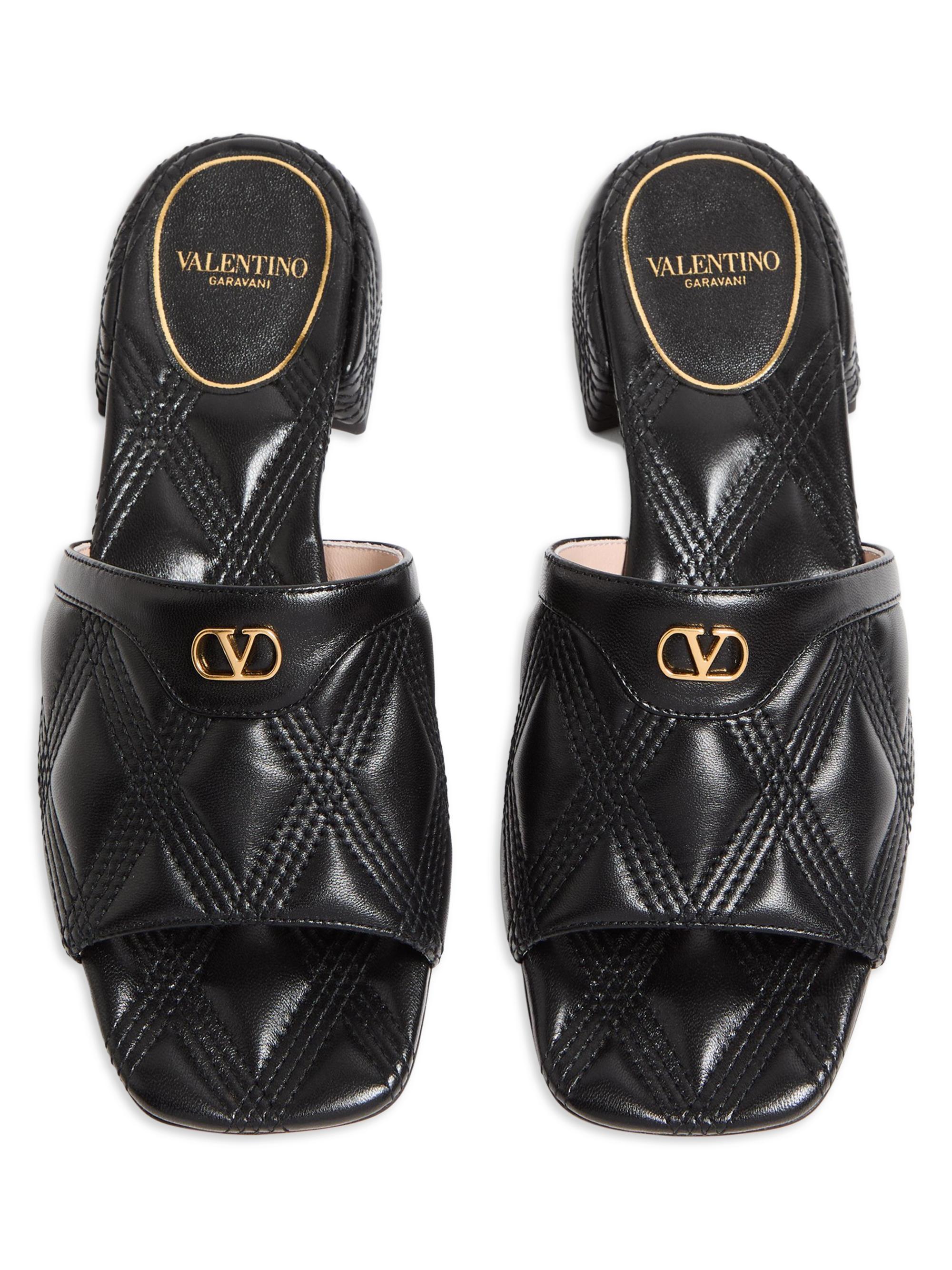 Valentino Garavani Quiltie 67 Quilted Nappa Leather 20MM Slide