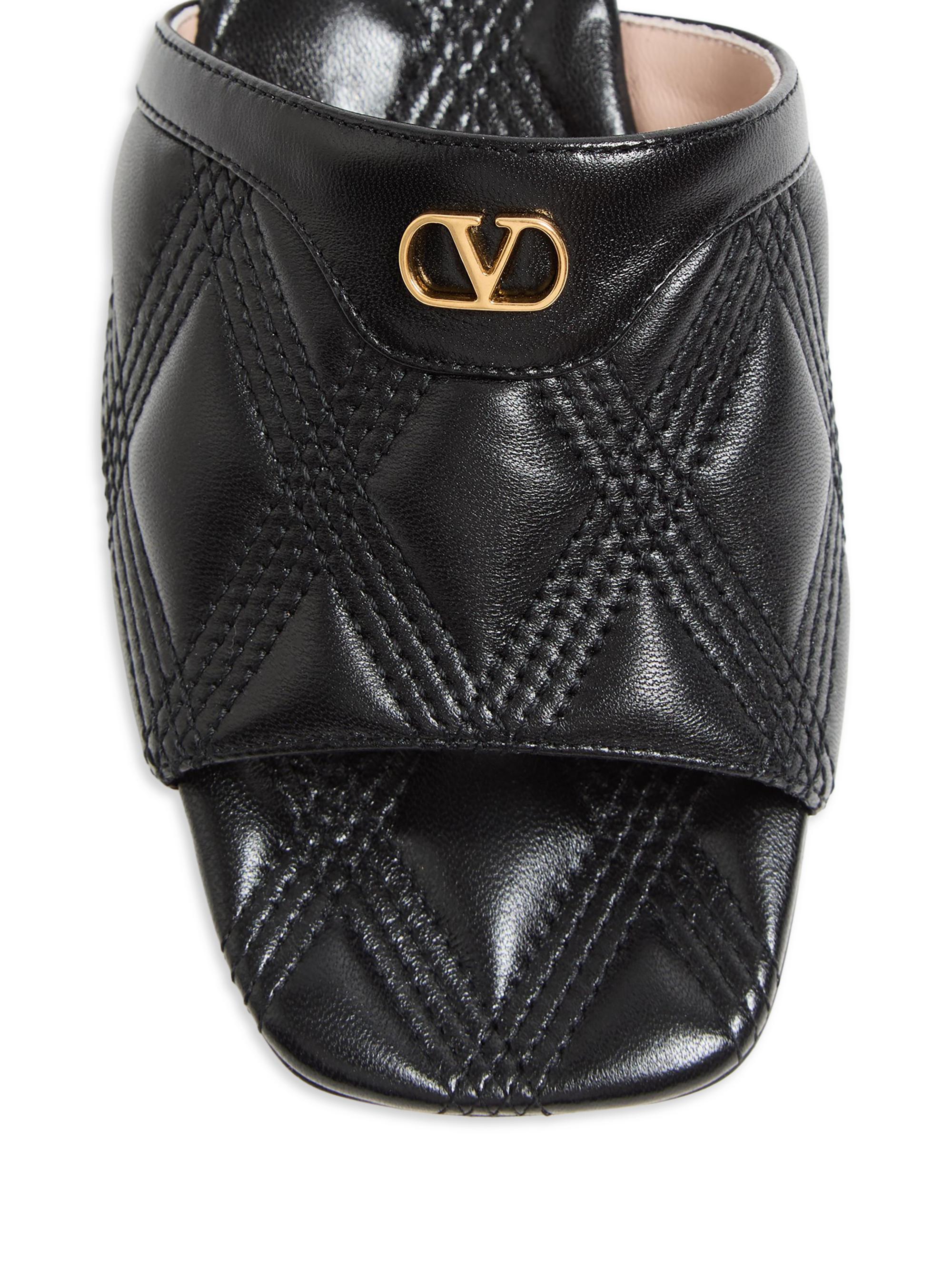 Valentino Garavani Quiltie 67 Quilted Nappa Leather 20MM Slide