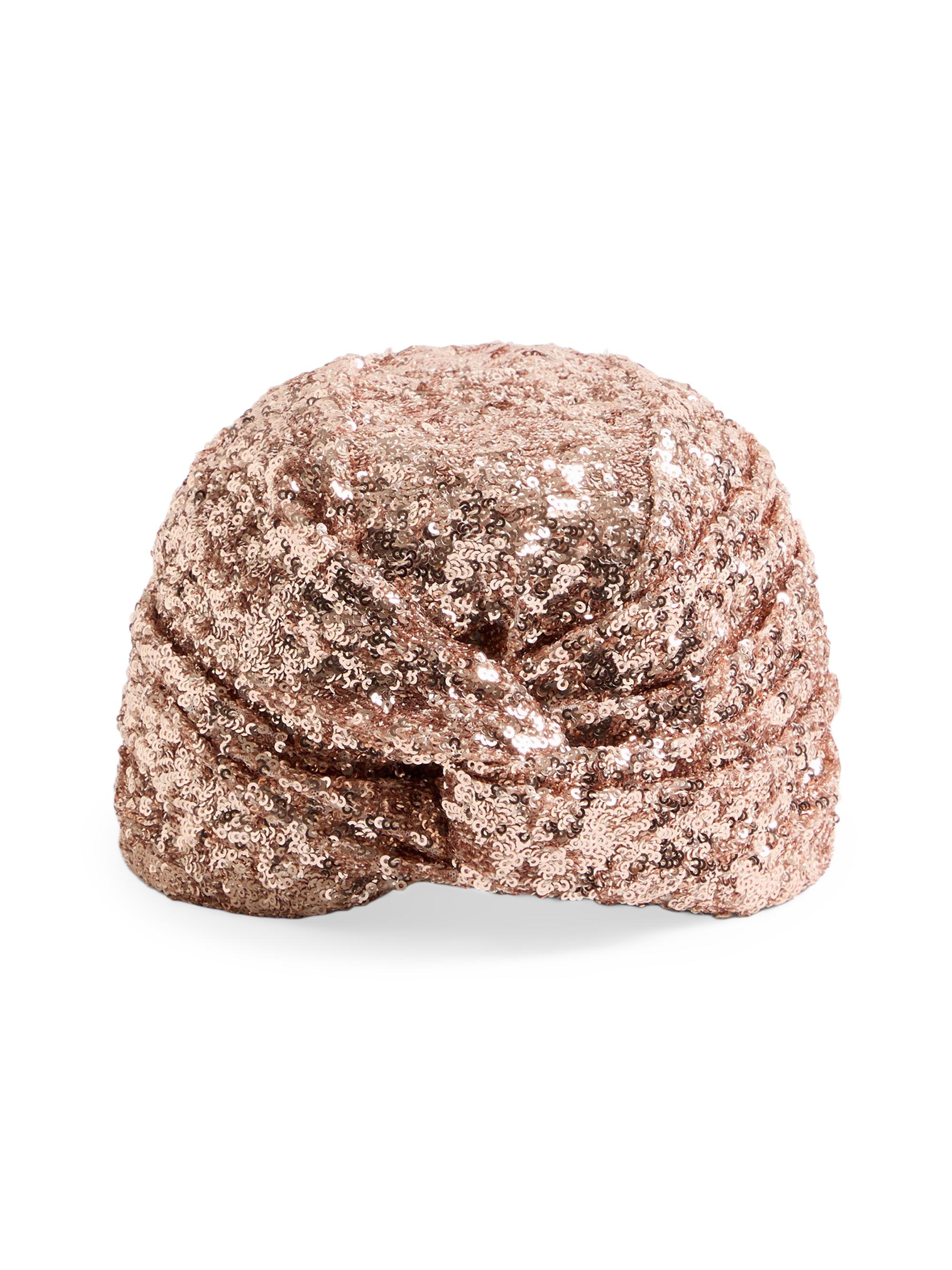 Valentino Garavani Women's Sequinned Turban - Rose Gold