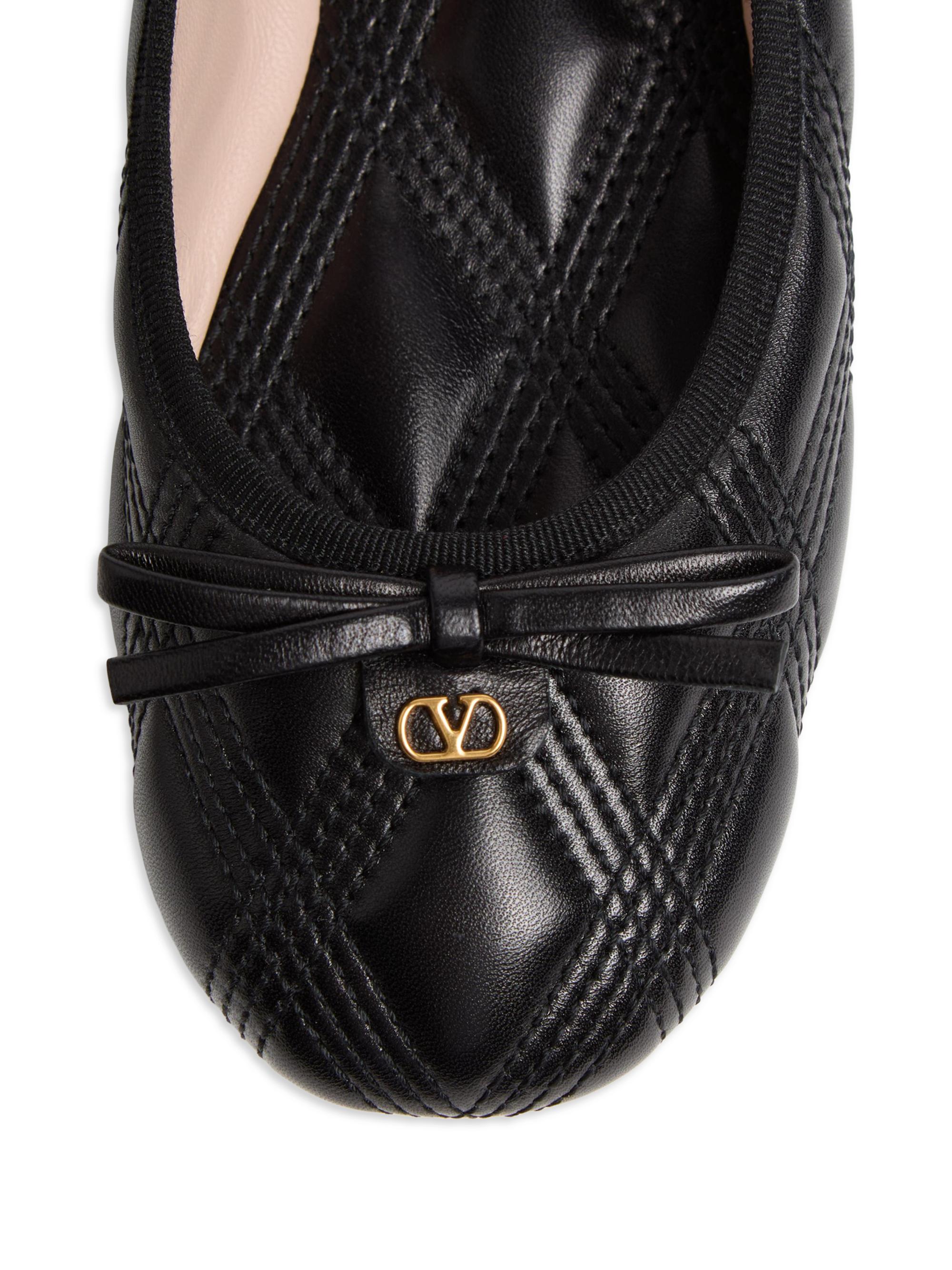 Valentino Garavani Quiltie Ballerinas 67 in Quilted Nappa Leather