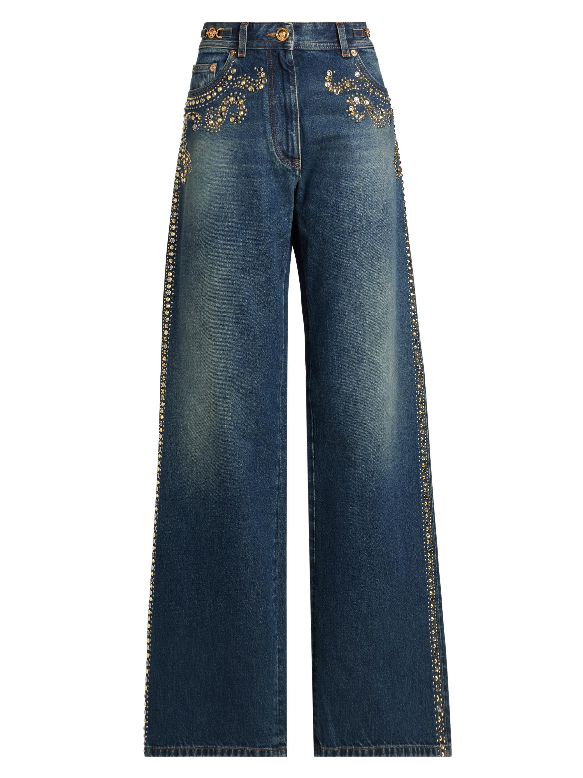 MM6 Maison Margiela Paint Splatter Wide Leg Jeans | Saks Fifth Avenue