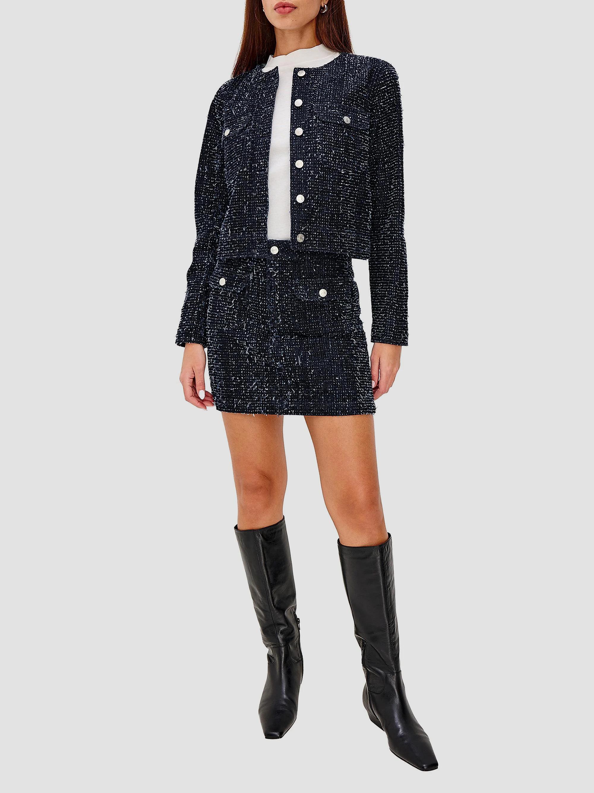 Rails Capistrano Denim Tweed Jacket | Saks Fifth Avenue