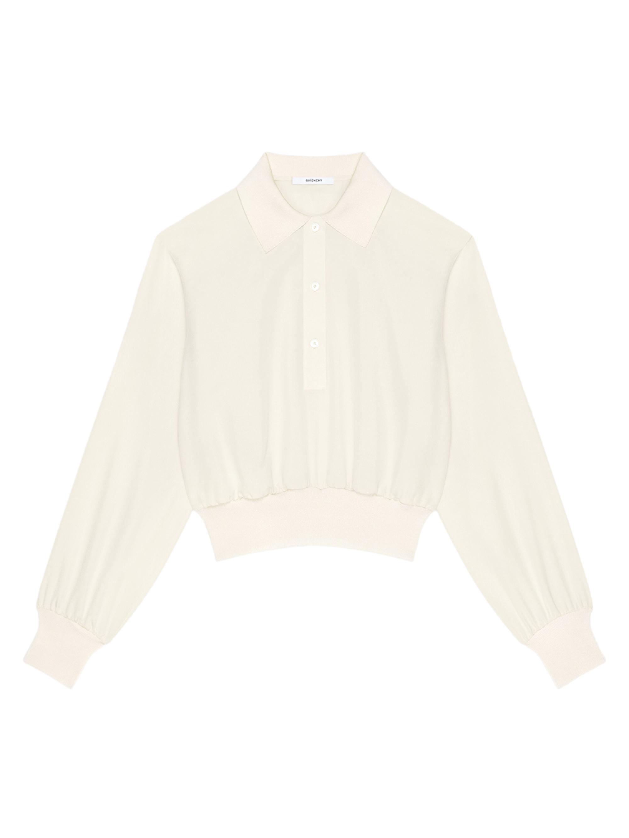 Givenchy Women's Polo in Silk - Ecru