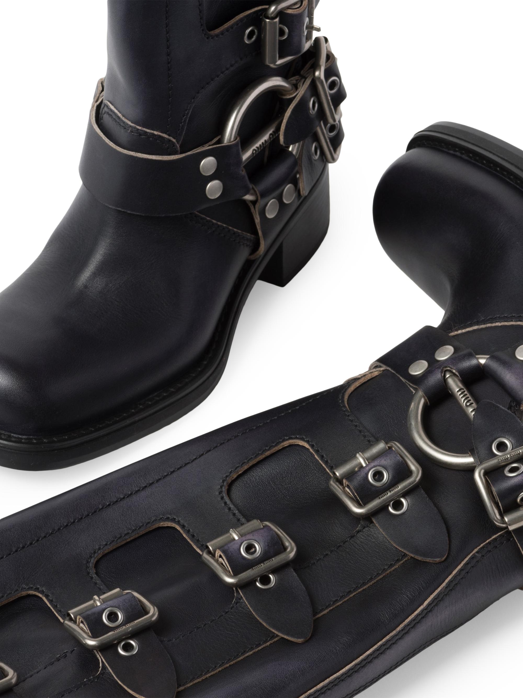 Miu Miu Leather Boots | Saks Fifth Avenue