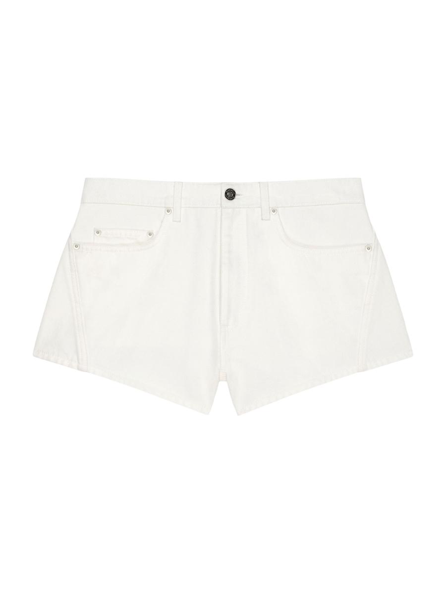 Givenchy Women's Mini Shorts In Denim In White