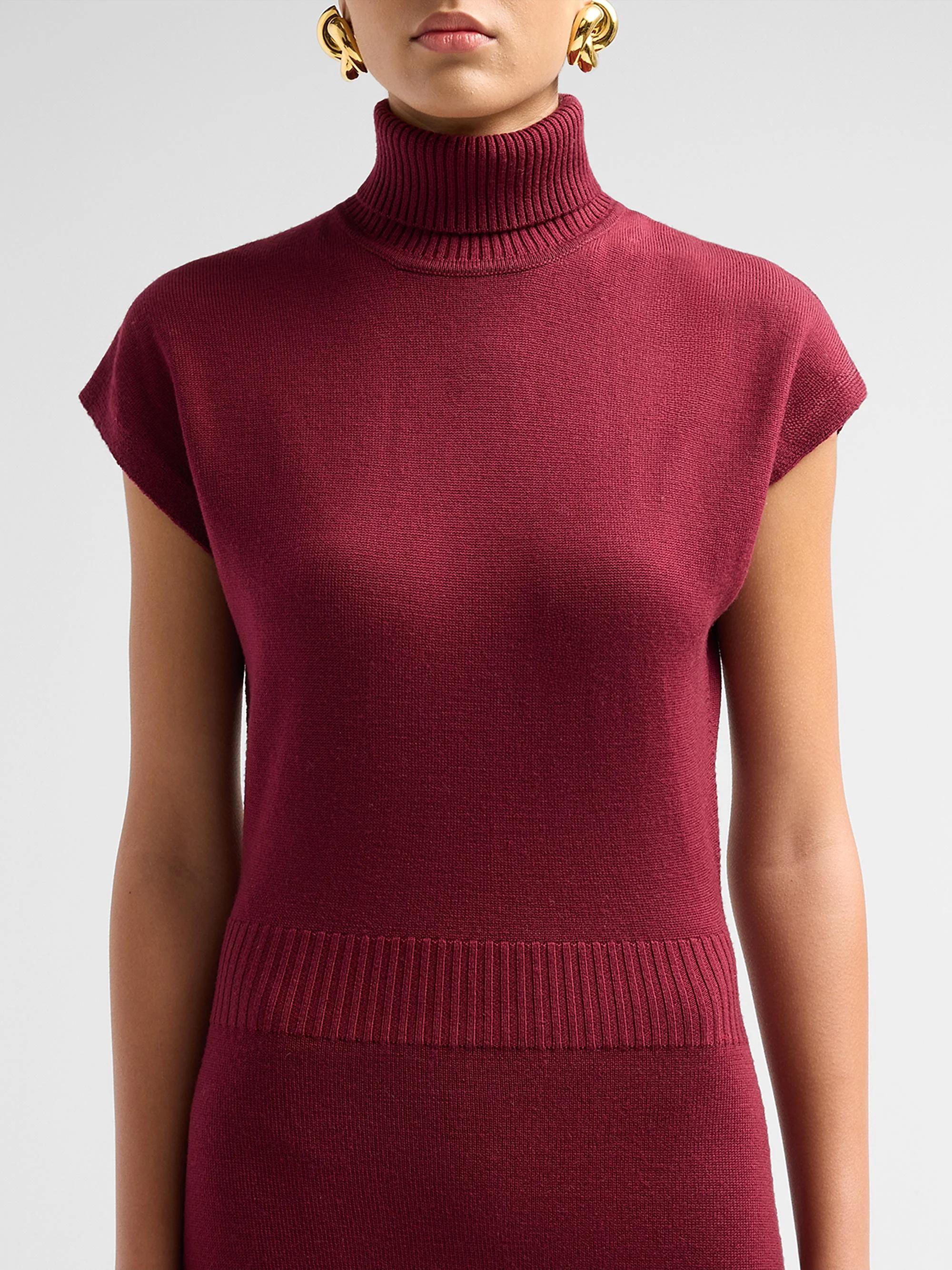 Ramy Brook Natalie Wool Knit Turtleneck Midi-Dress | Saks Fifth Avenue