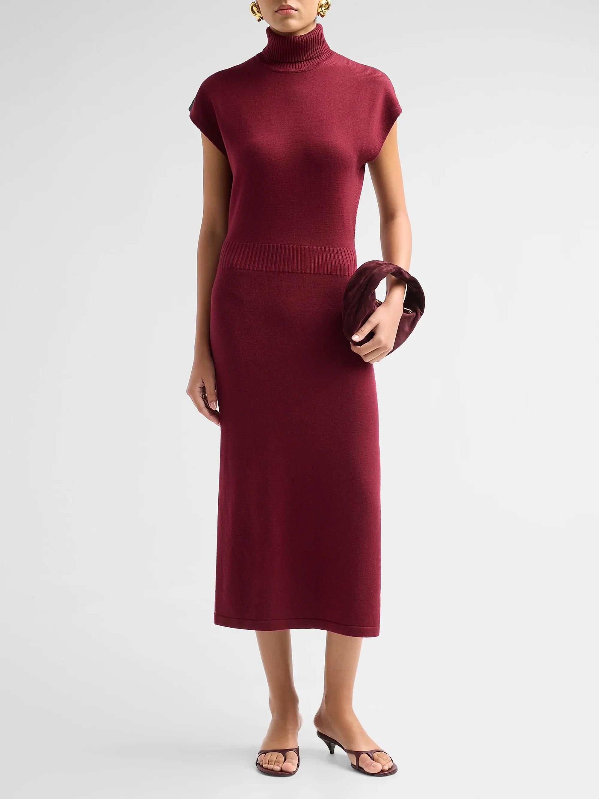 Ramy Brook Natalie Wool Knit Turtleneck Midi-Dress | Saks Fifth Avenue