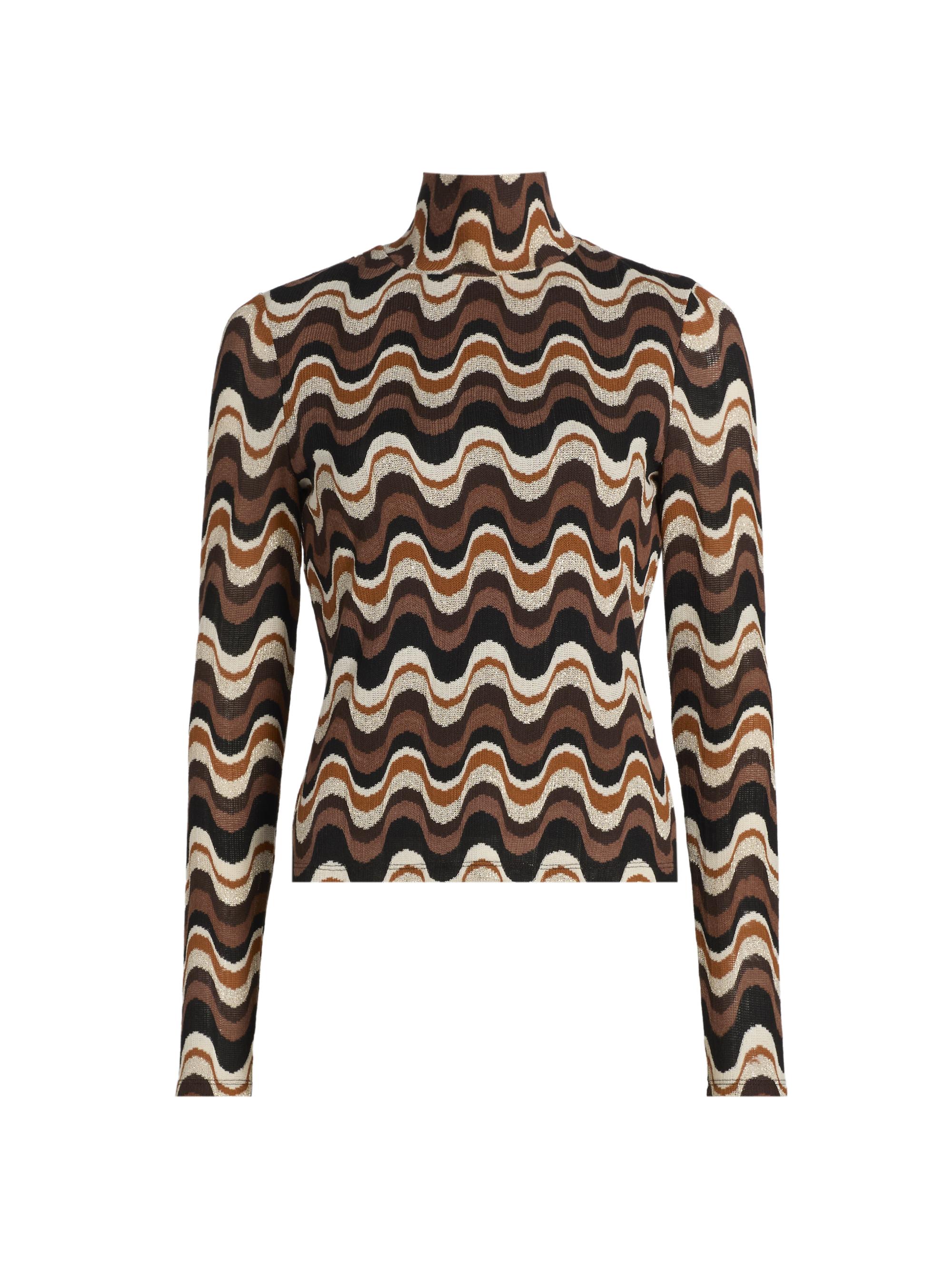 Ramy Brook Women's Swirl Prudence Geometric Top - Black Multi