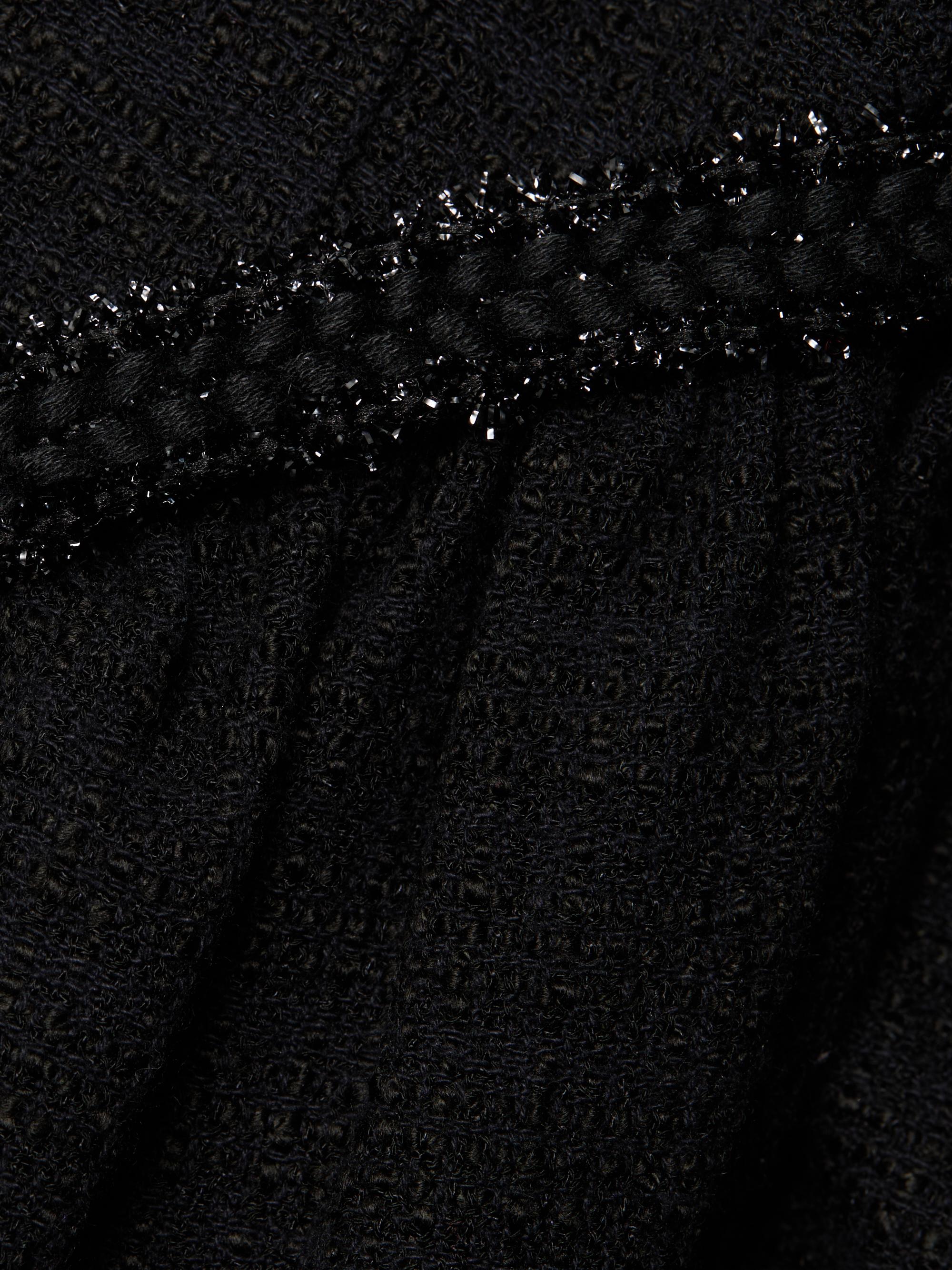 Self-Portrait Open-Back Boucle Midi-Dress | Saks Fifth Avenue