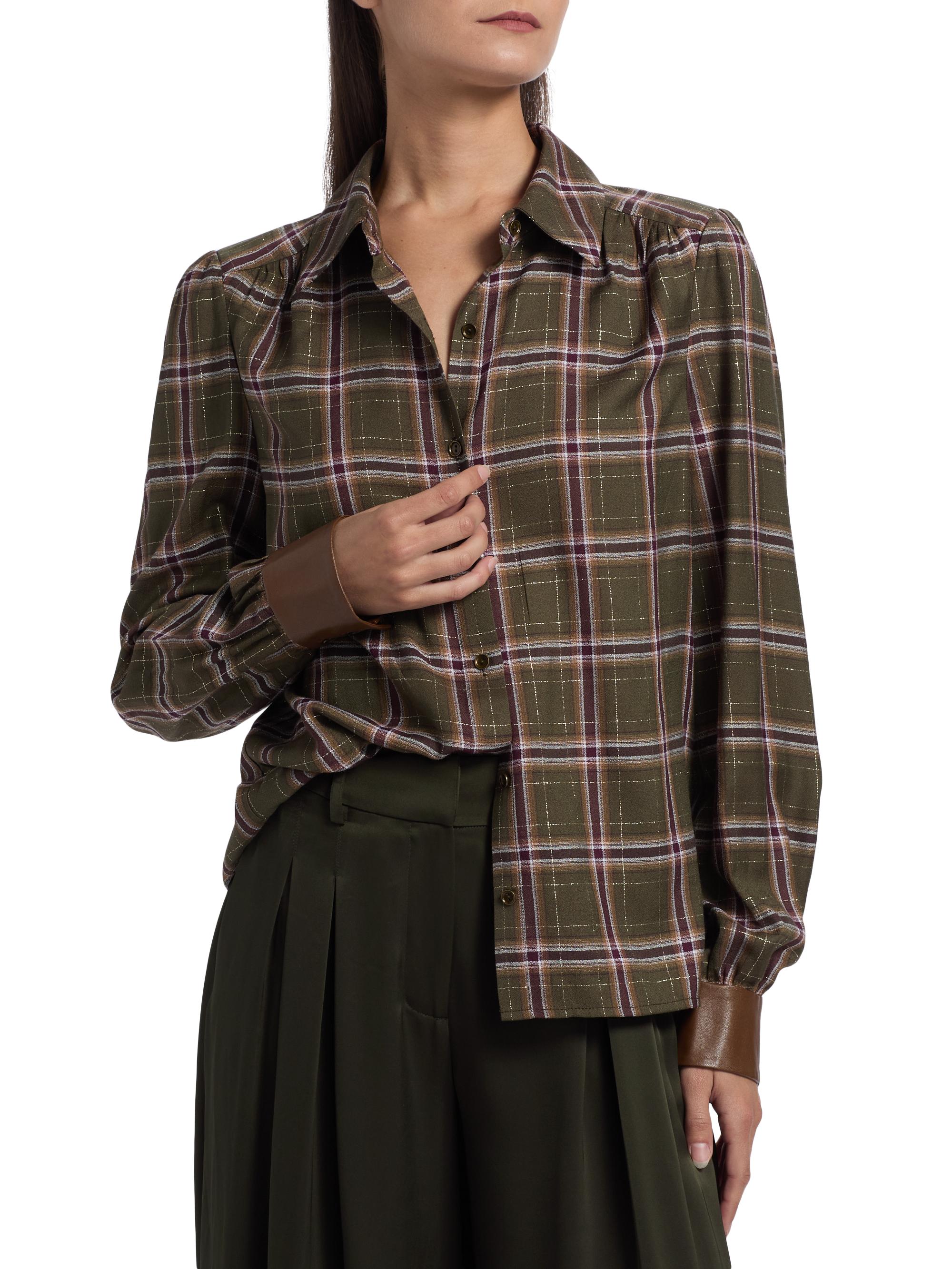 Ramy Brook Jeremy Plaid Button-Front Shirt | Saks Fifth Avenue
