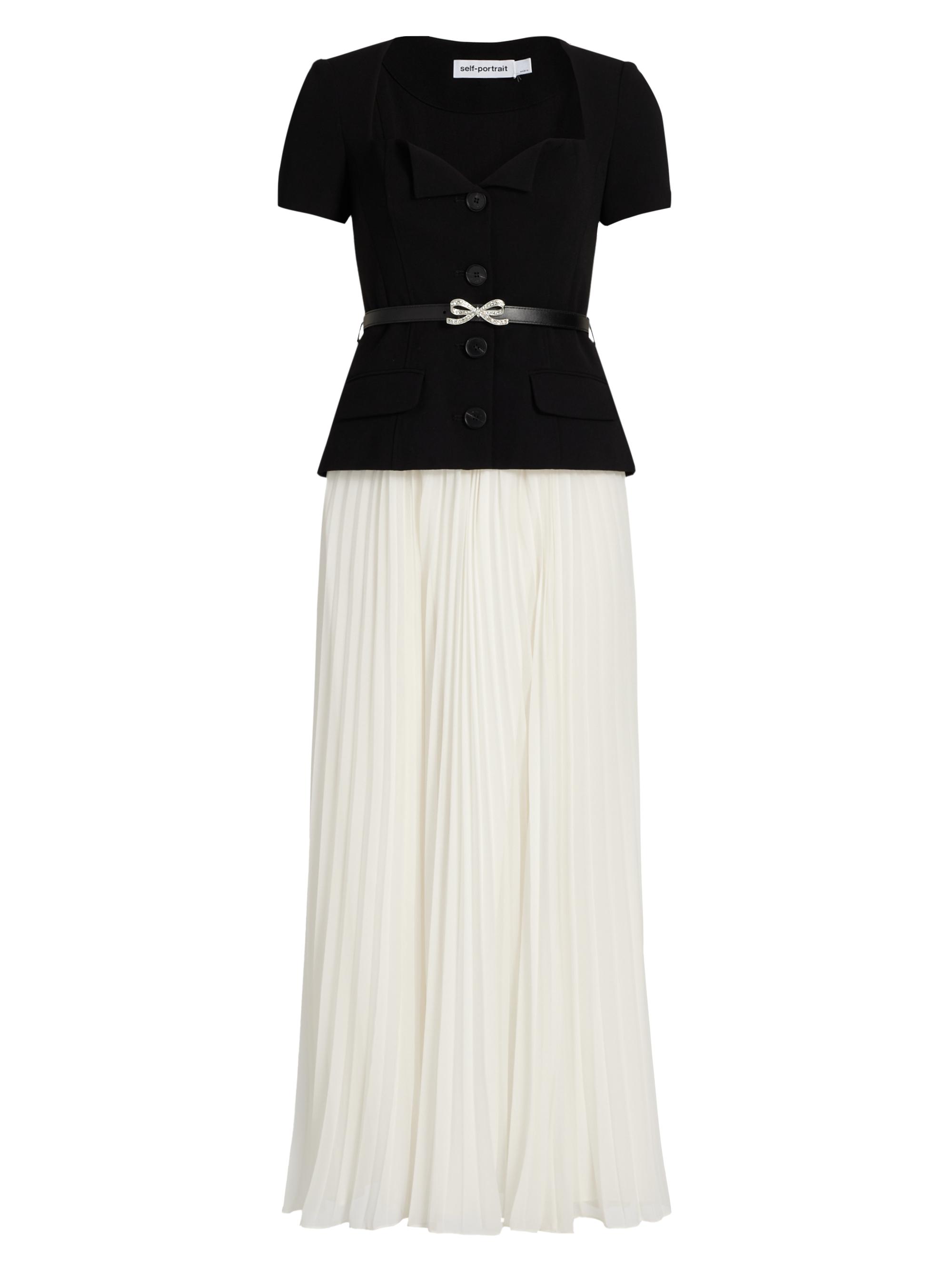 self portrait black and white dress Burgundy Wedding Dresses Satin Ball Gown Lace Long Sleeves