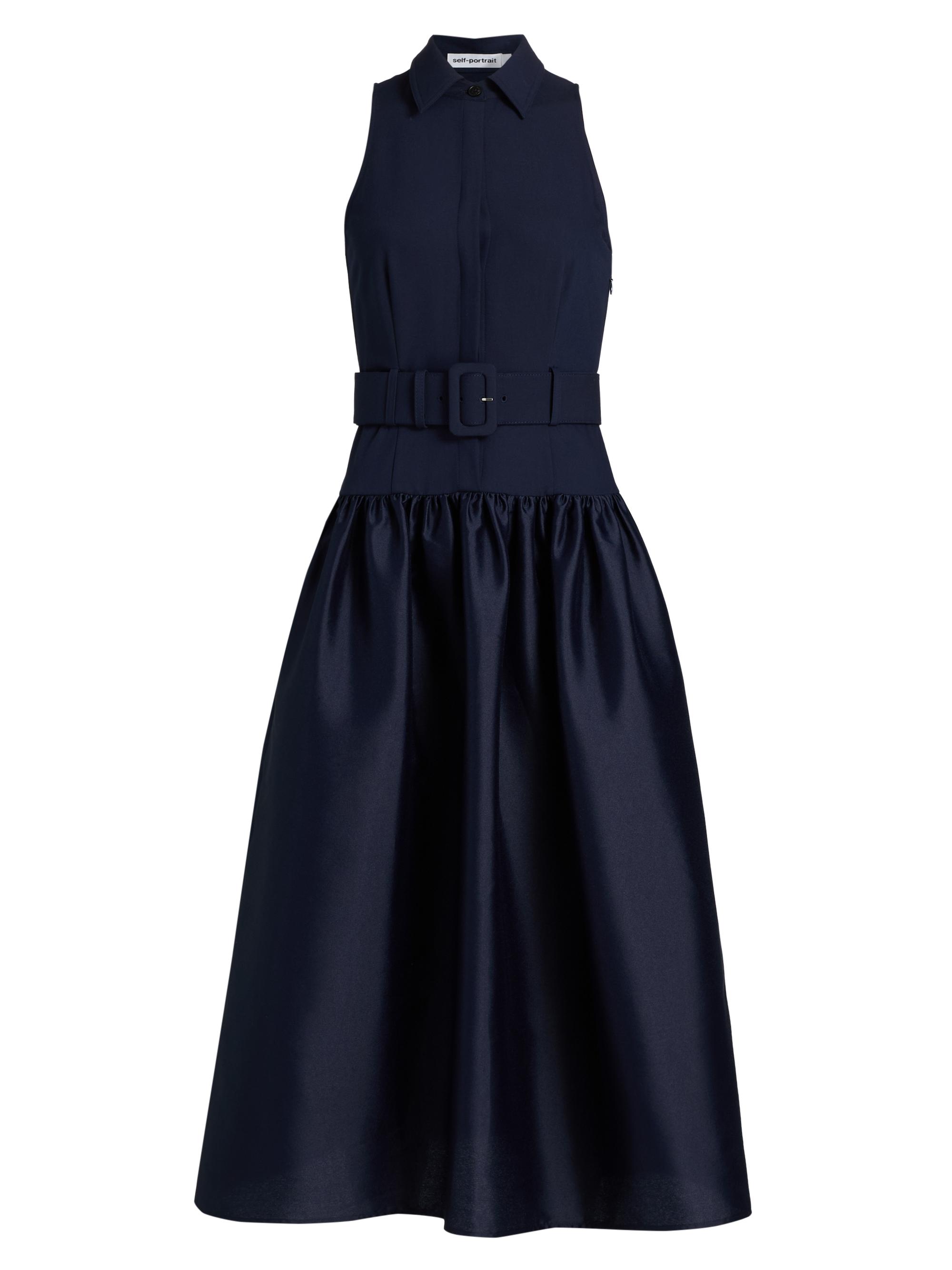 25新作♡ SelfPortrait タンドットメッシュマキシドレス♡UK4 Tan Dot Mesh Maxi Dress – self-portrait