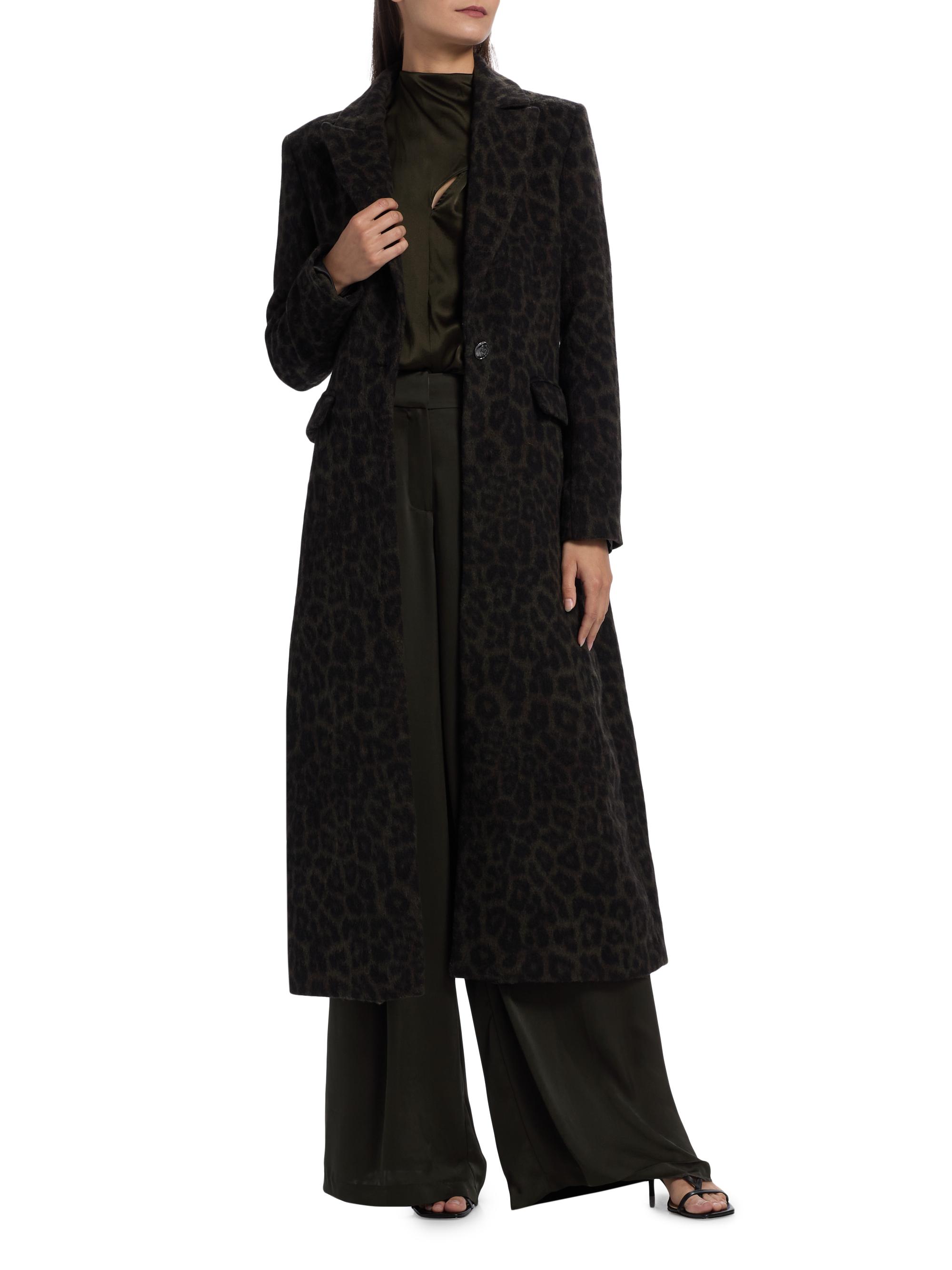 Ramy Brook Julia Leopard Print Wool-Blend Coat | Saks Fifth Avenue