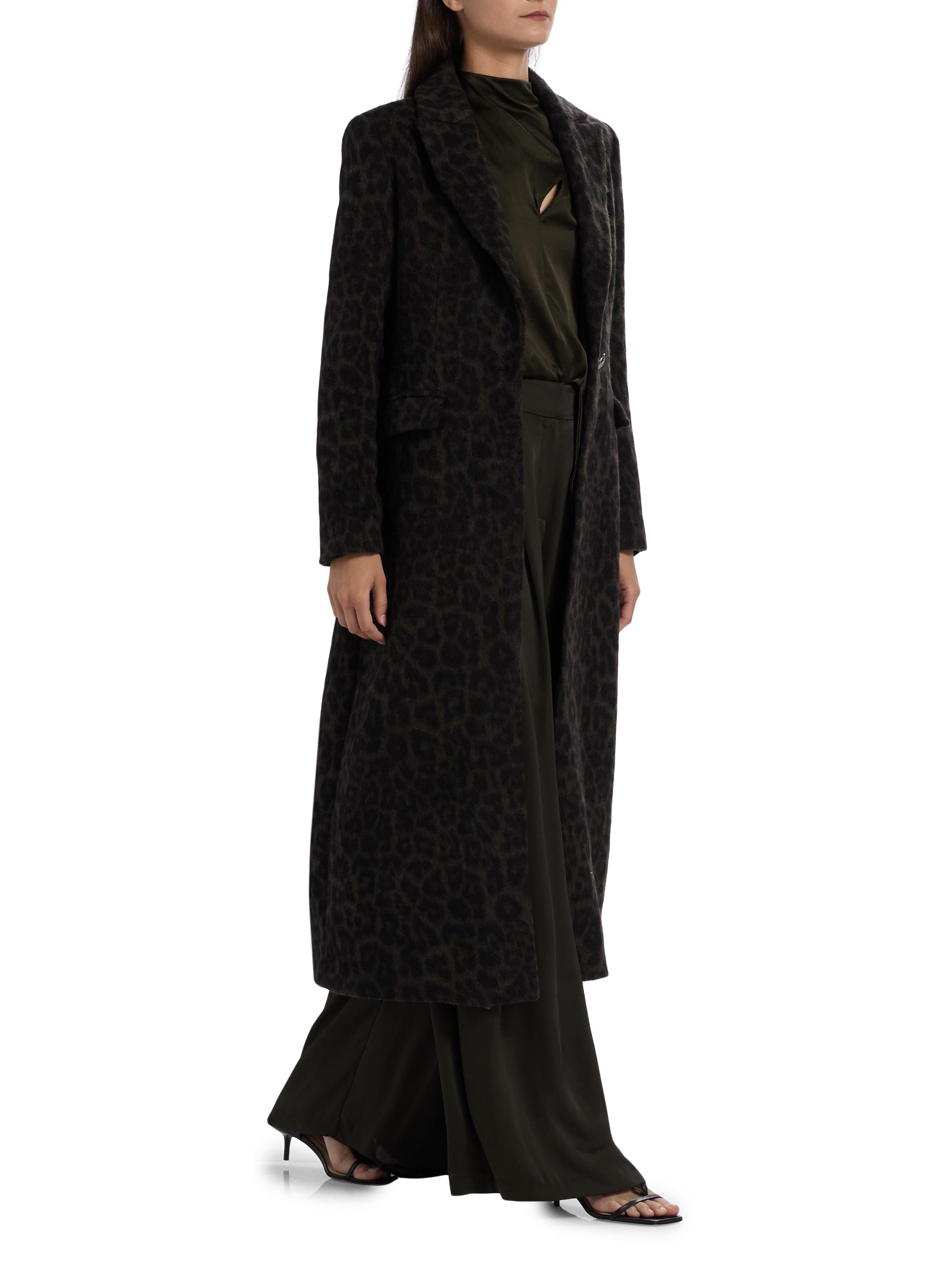 Ramy Brook Julia Leopard Print Wool-Blend Coat | Saks Fifth Avenue