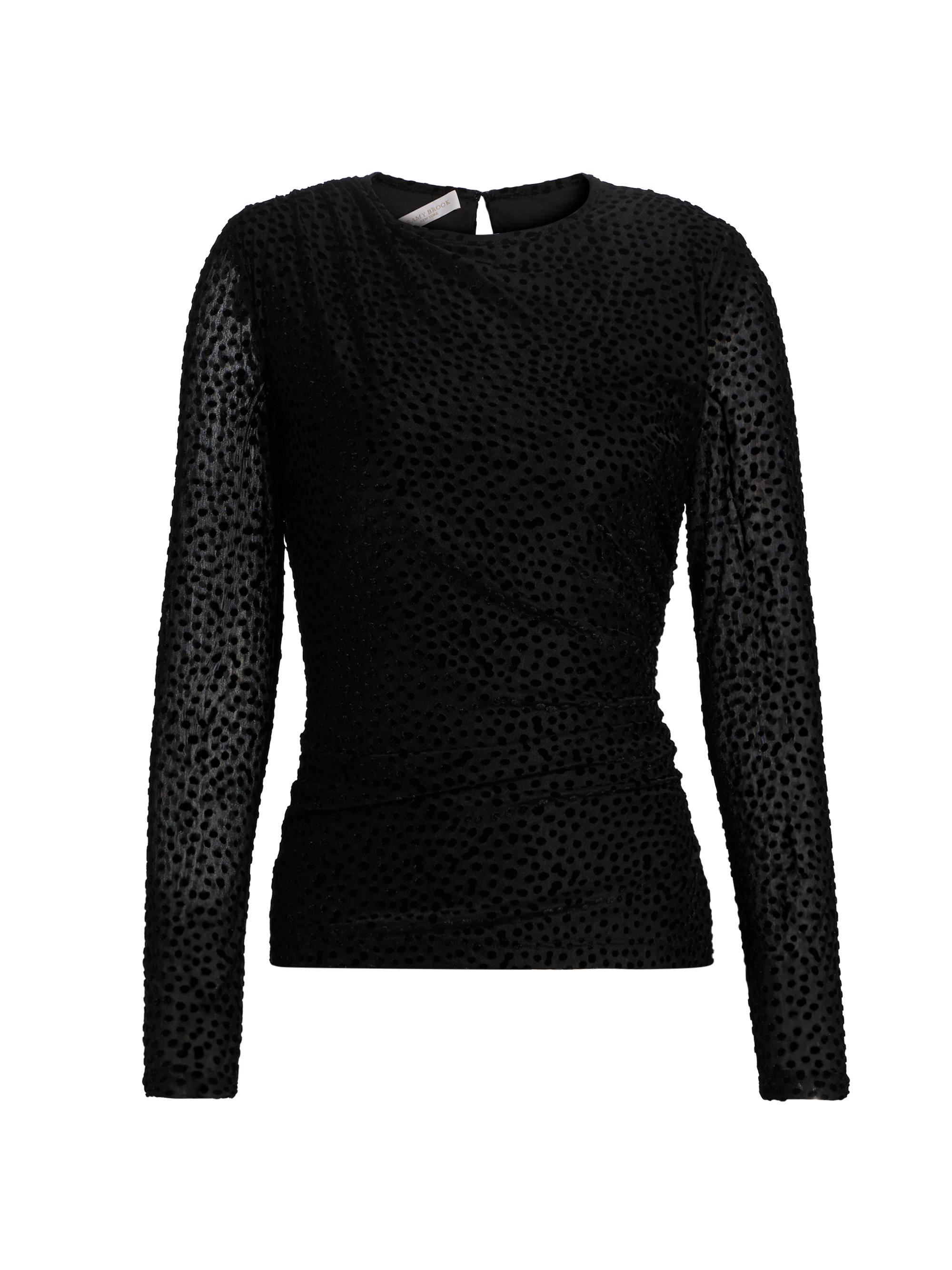 Ramy Brook Women's Larry Polka Dot Top - Black Dot