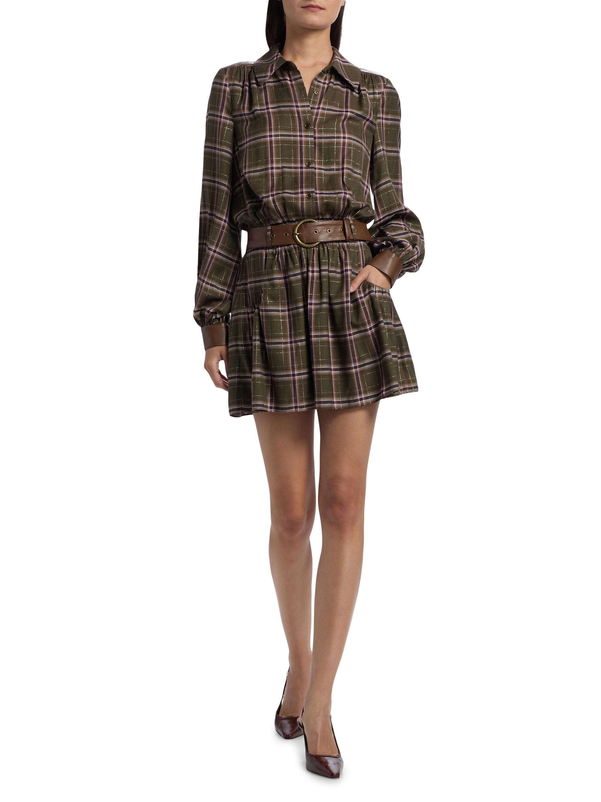 ramy brook wyatt tartan midi dress WornOnTV: Savannah's green plaid shirtdress on Today | Savannah Guthrie