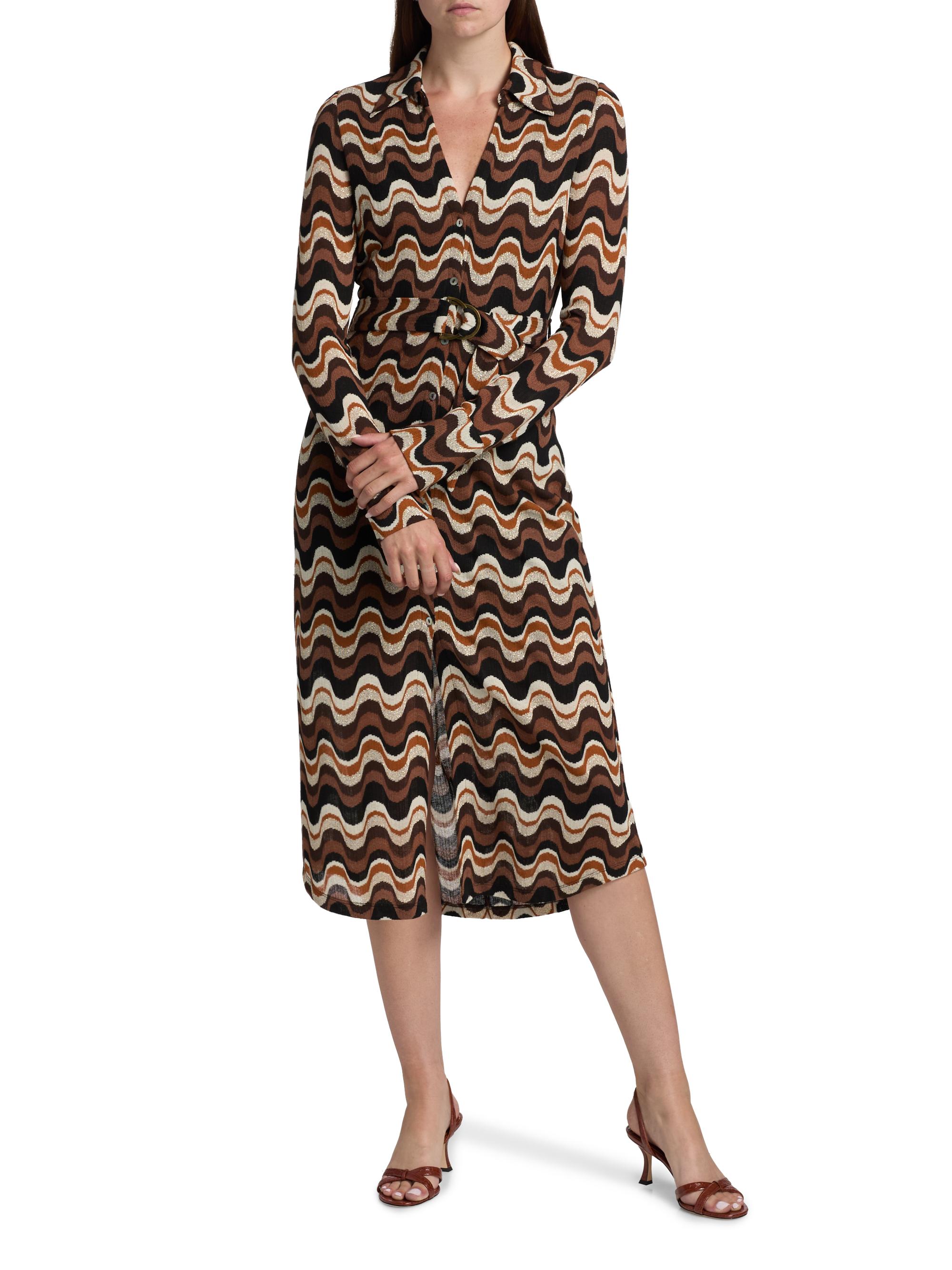 Ramy Brook Lydia Swirled Belted Midi-Dress | Saks Fifth Avenue