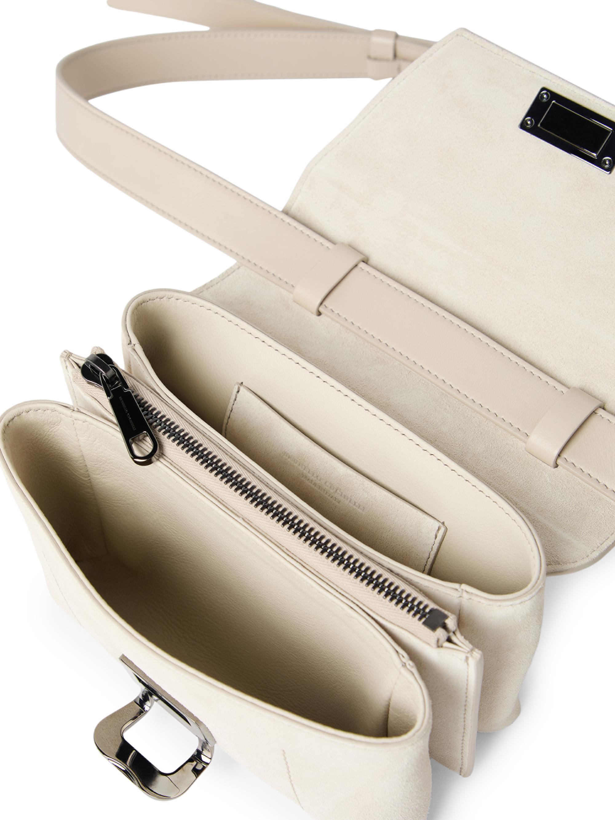 Brunello Cucinelli Sartorial Small Bag in Suede and Calfskin