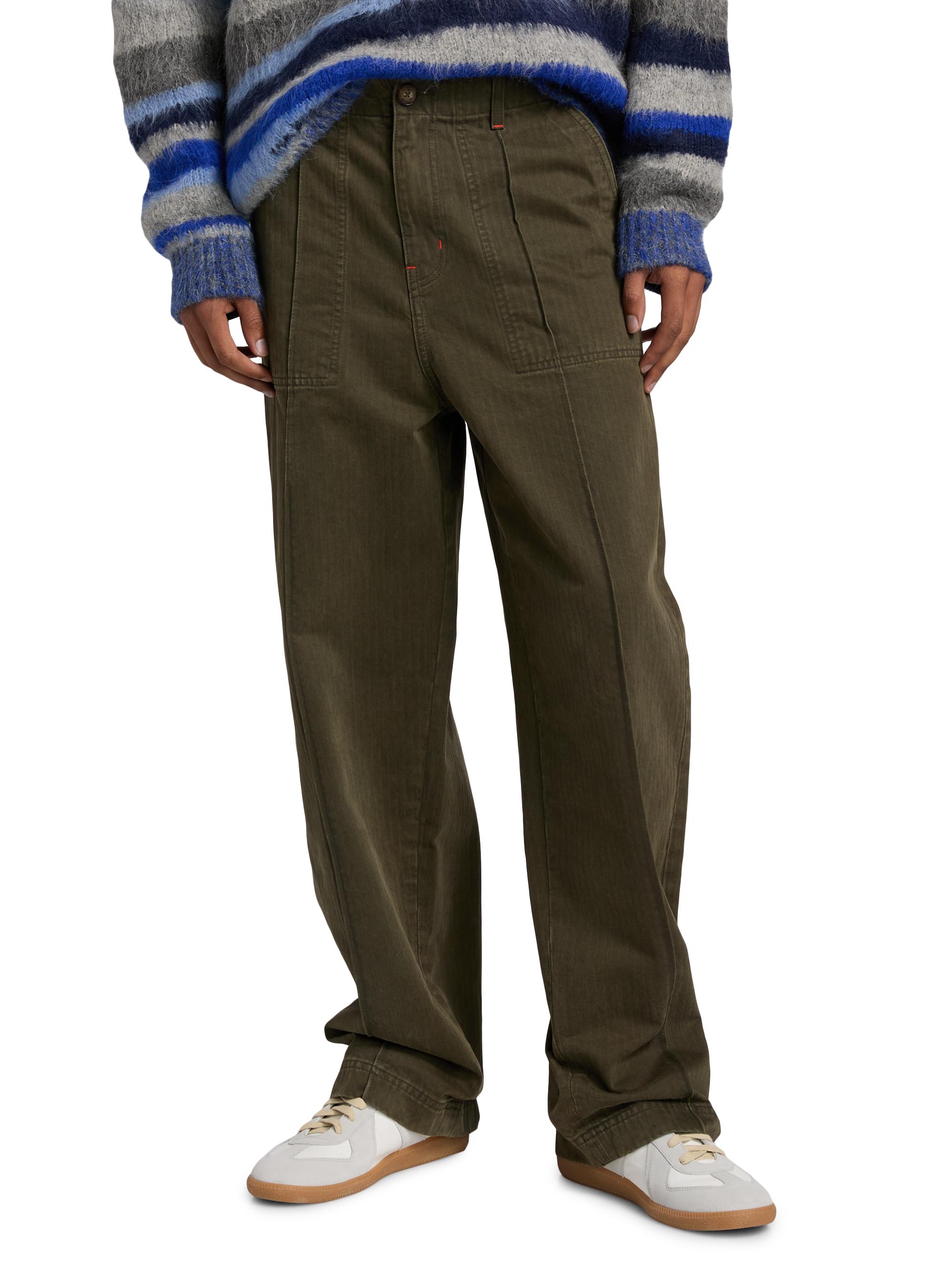 The Elder Statesman Dundy Cotton Straight-Leg Carpenter Jeans