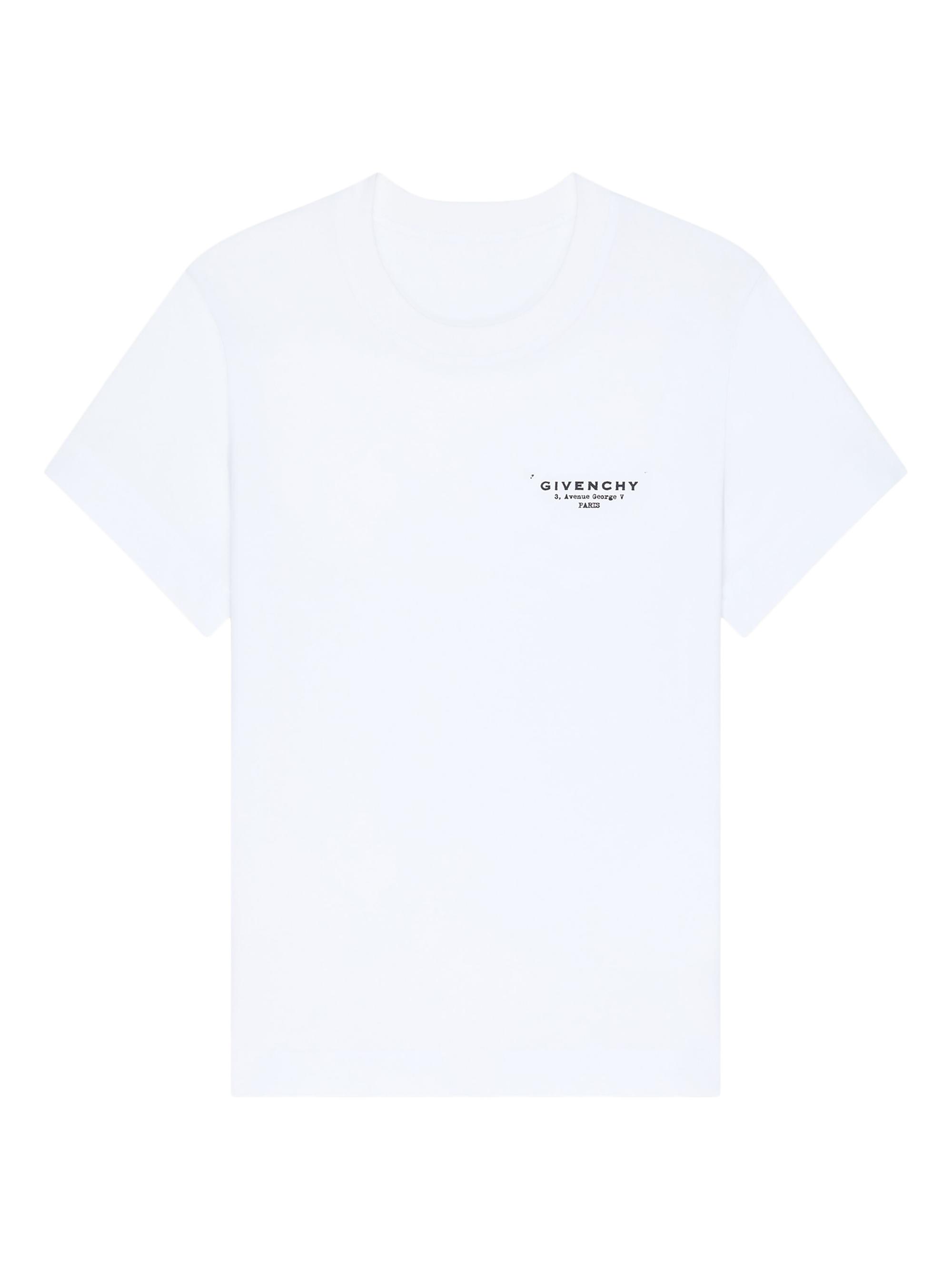 Givenchy Women's T-Shirt in Cotton with Stamp Print - White