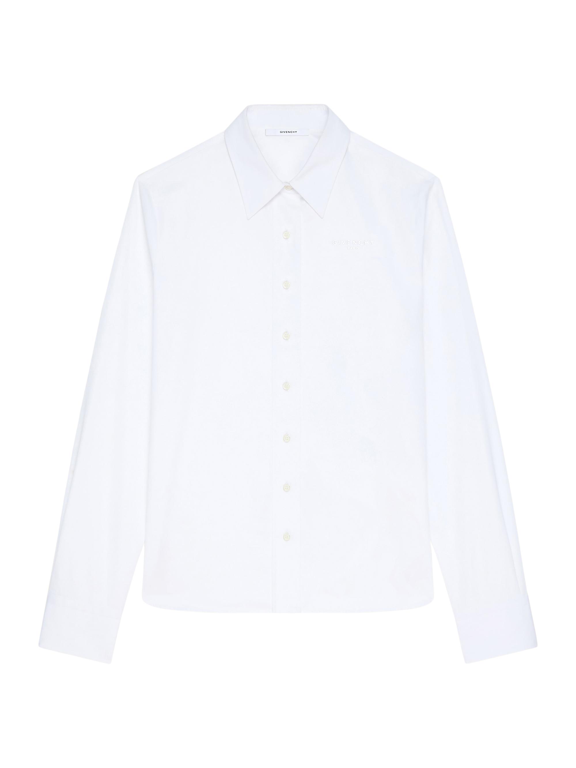 Givenchy Women's Shirt in Poplin with Embroidery - White