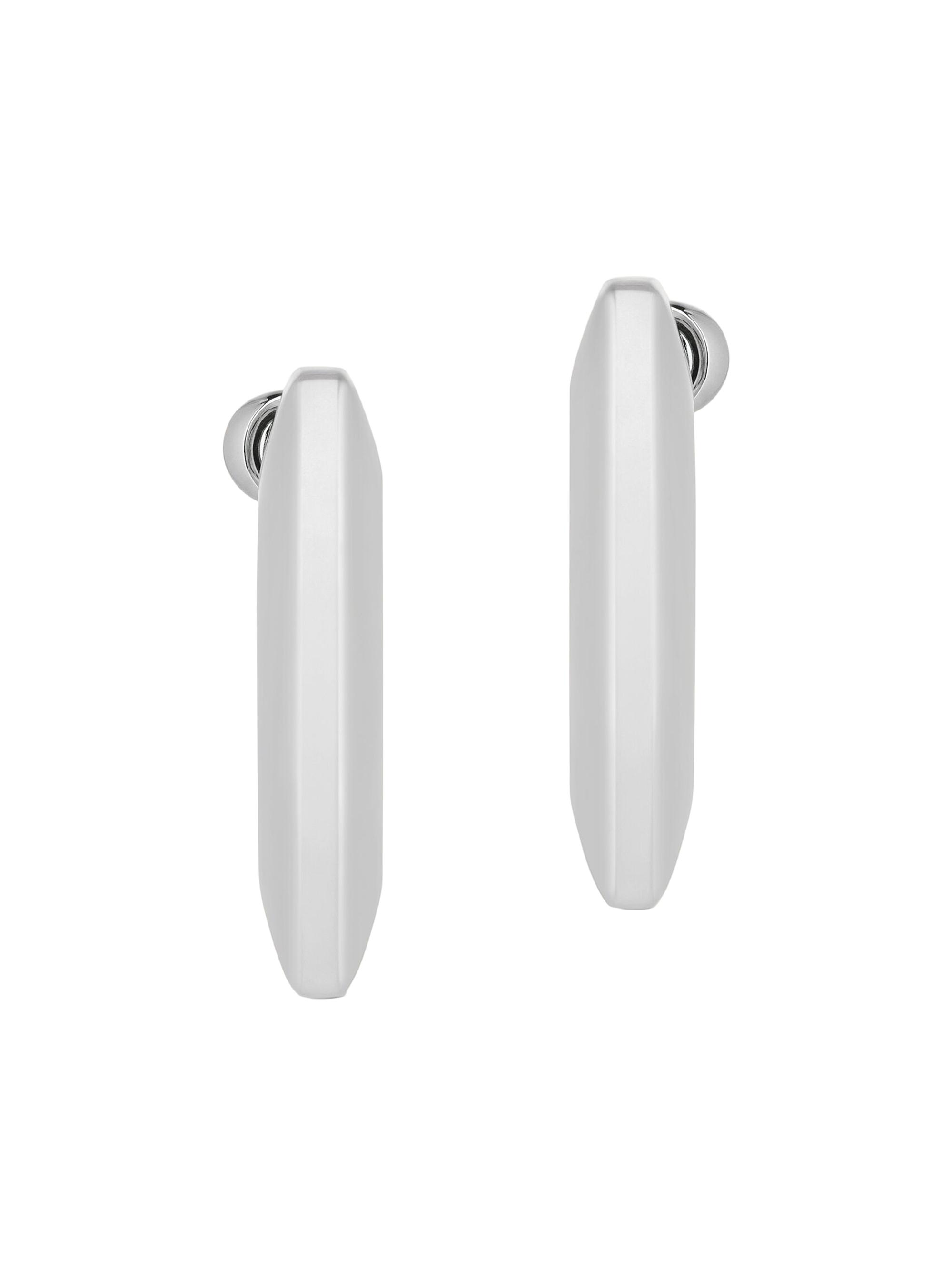 アクセサリー GIVENCHY U LOCK EARRINGS SILVERY Givenchy U Lock Metal & Crystal Drop Earrings | Saks Fifth Avenue