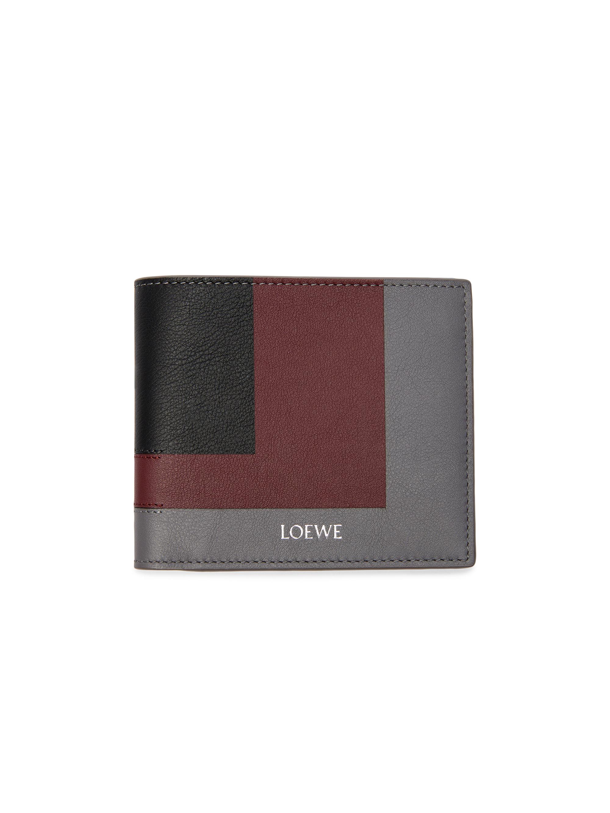 LOEWE Men's Albers Leather Bifold Wallet - Ardesia Deep Ruby