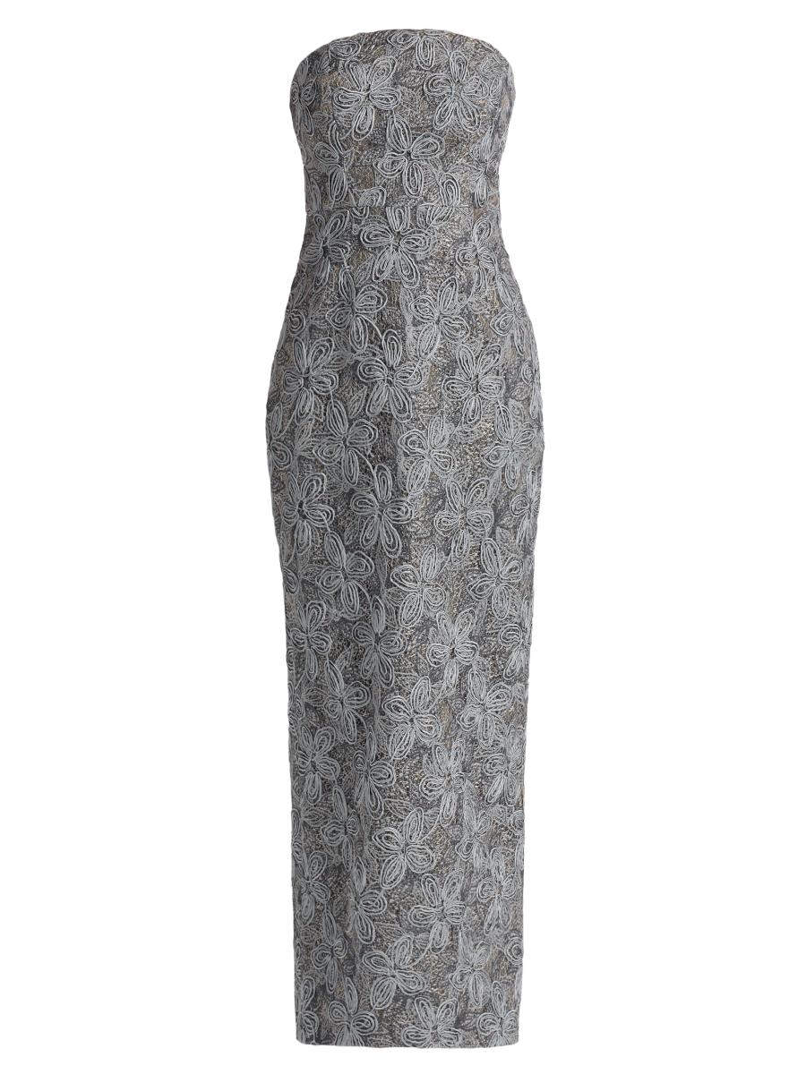 Milly Women's Meredith Floral-embroidered Maxi Dress In Multi