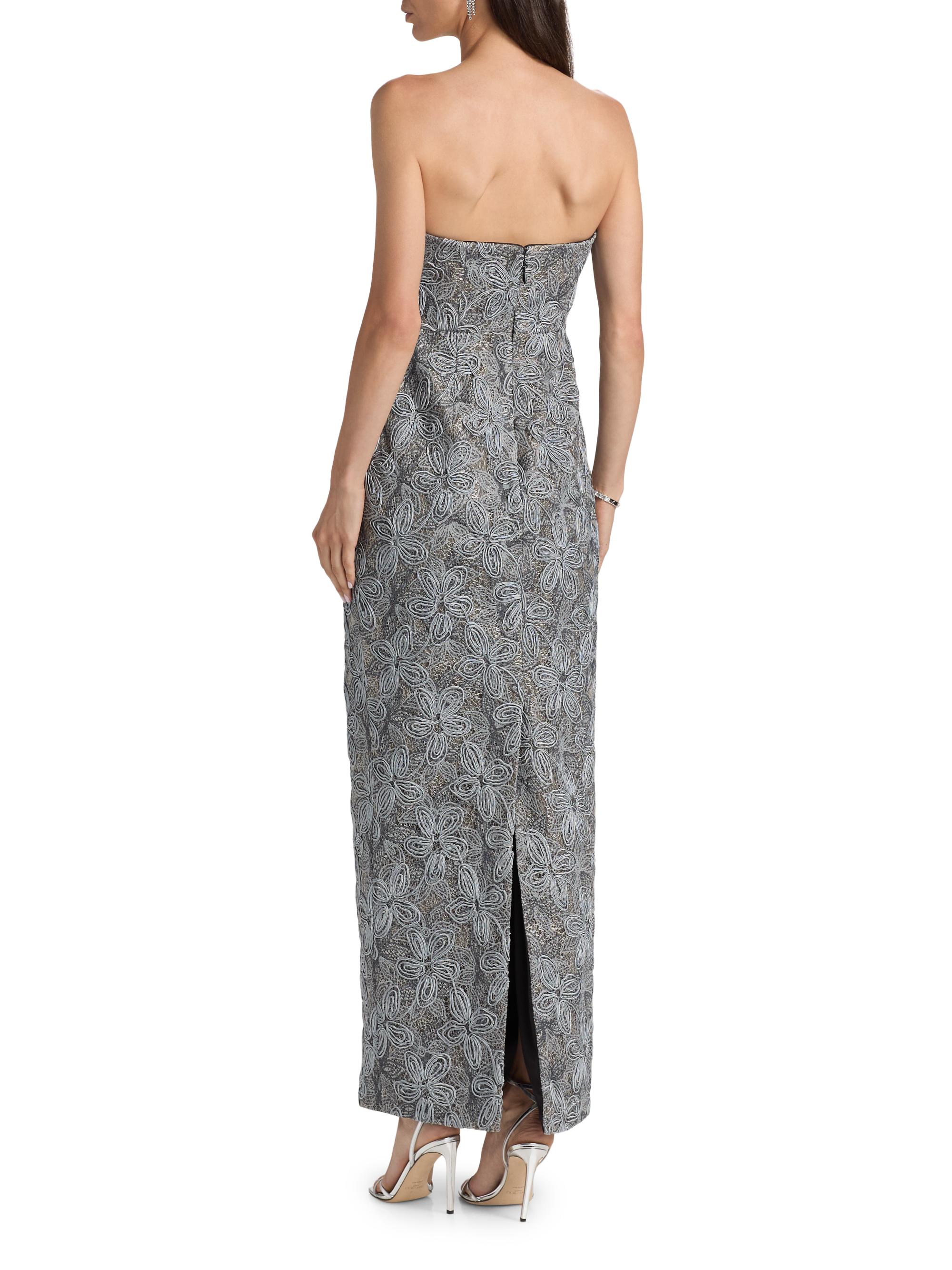 meredith floral embroidery a line dress Meredith Floral Embroidery A-Line Dress (Women)