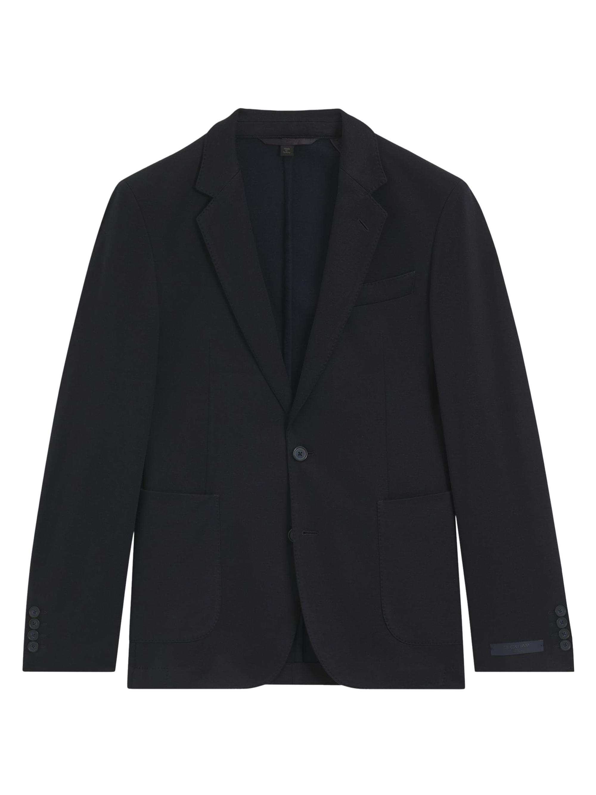 BOSS Men's Beckham x Boss Blazer in a Melange Cotton Blend - Blue