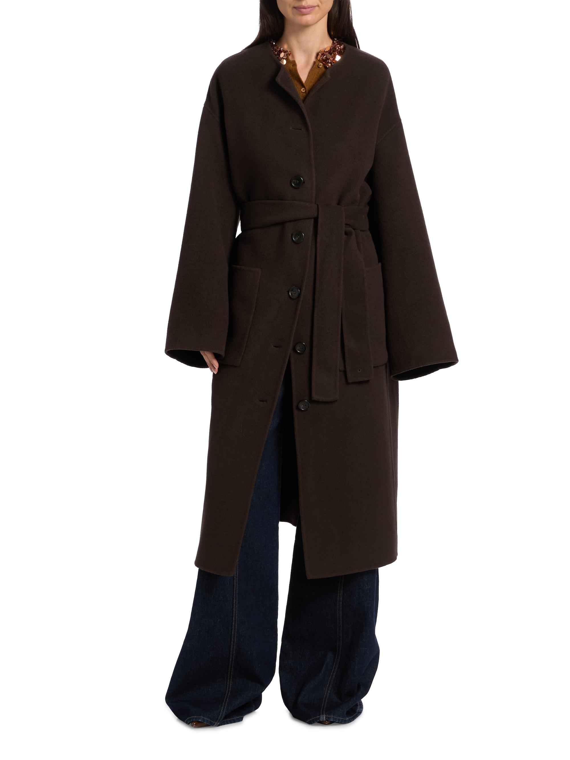 Ulla Johnson Fernanda Wool-Blend Oversized Belted Coat | Saks