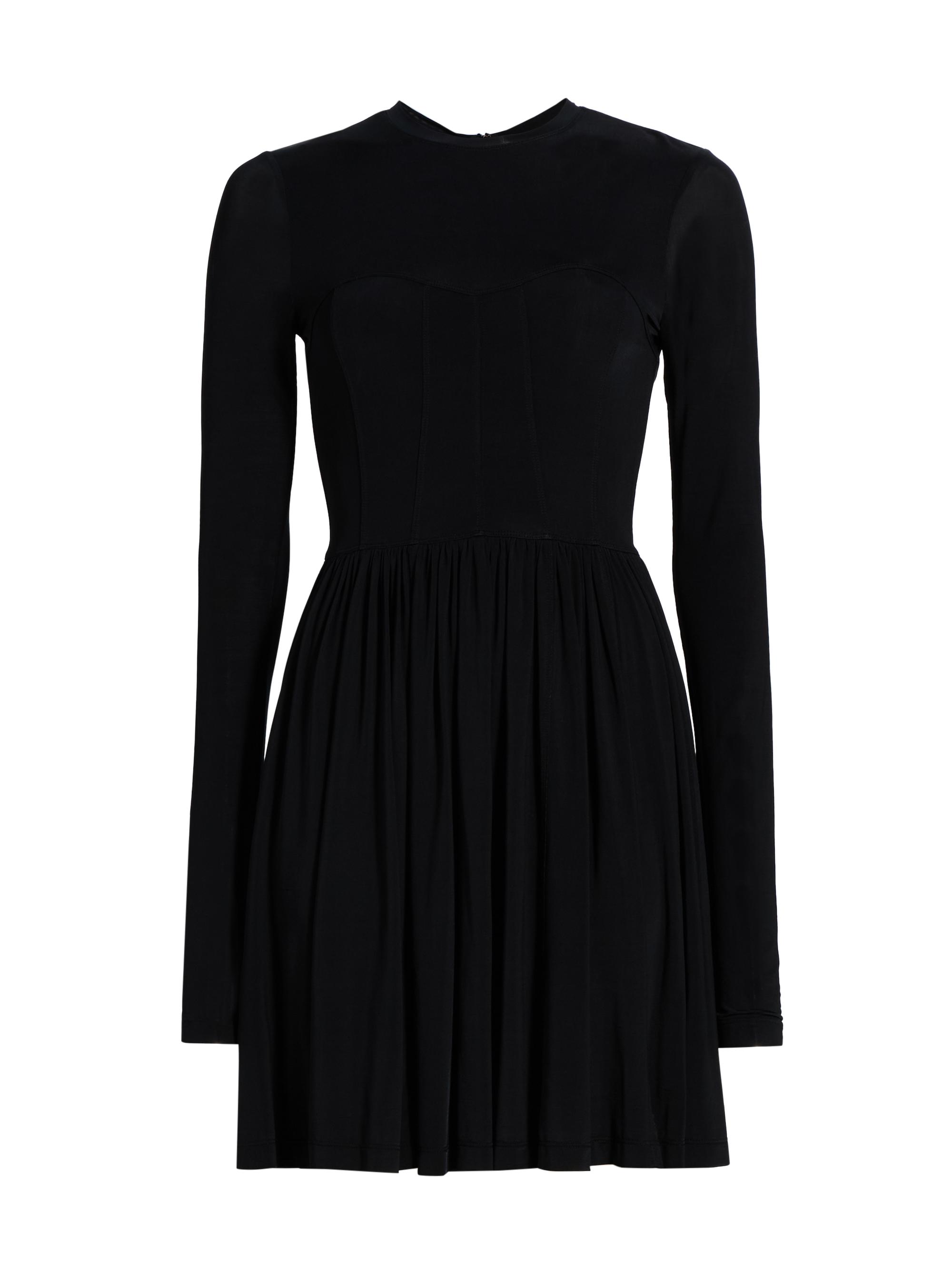 Ulla Johnson Women's Bendetta Jersey Crewneck Minidress - Noir