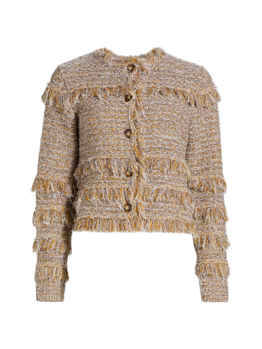 Ulla Johnson Women's Gita Cotton-blend Tweed Jacket In Yellow