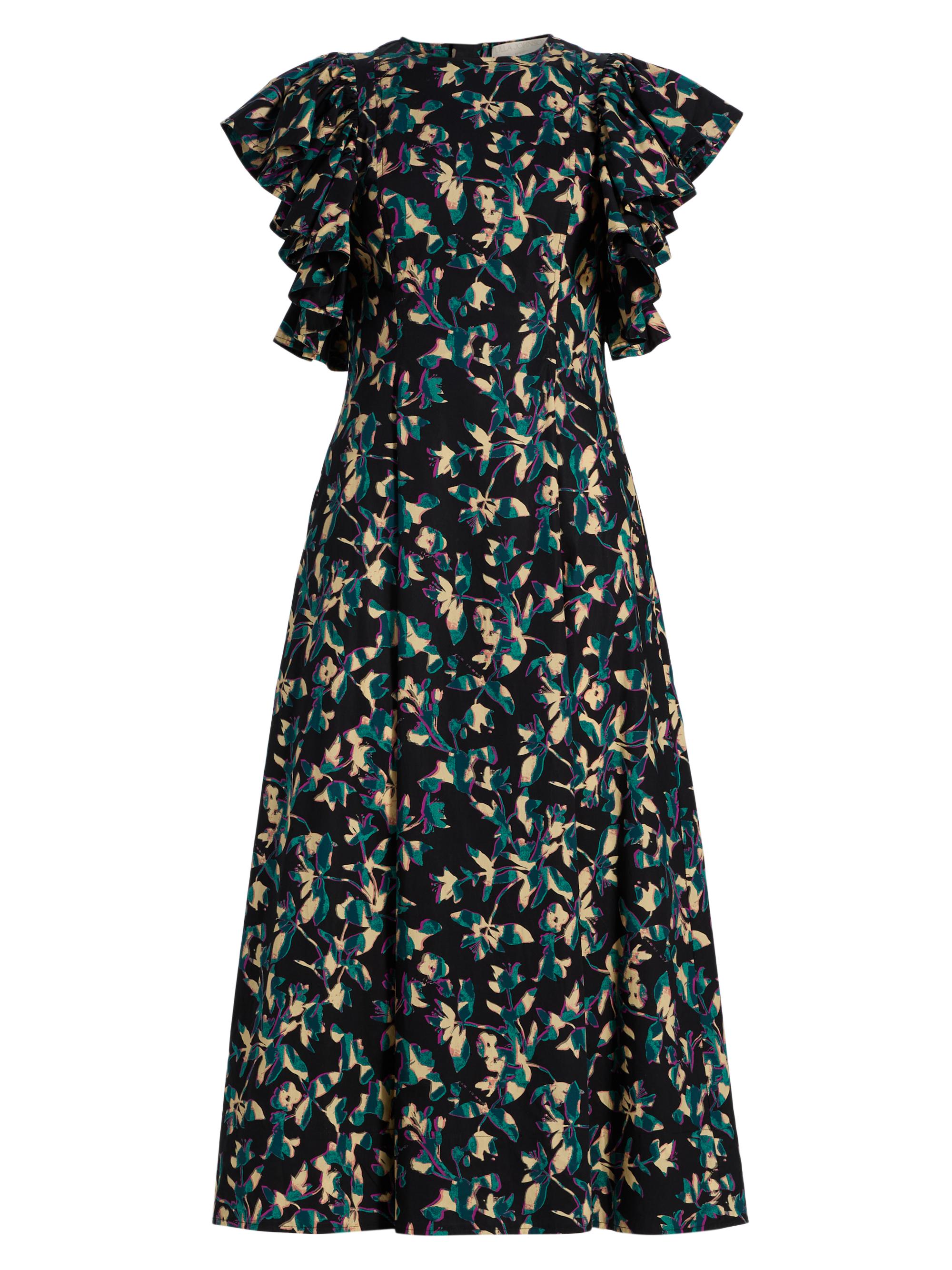 Ulla Johnson Women's Imara Floral Cotton Flutter-Sleeve Midi-Dress - Kaleidoscope