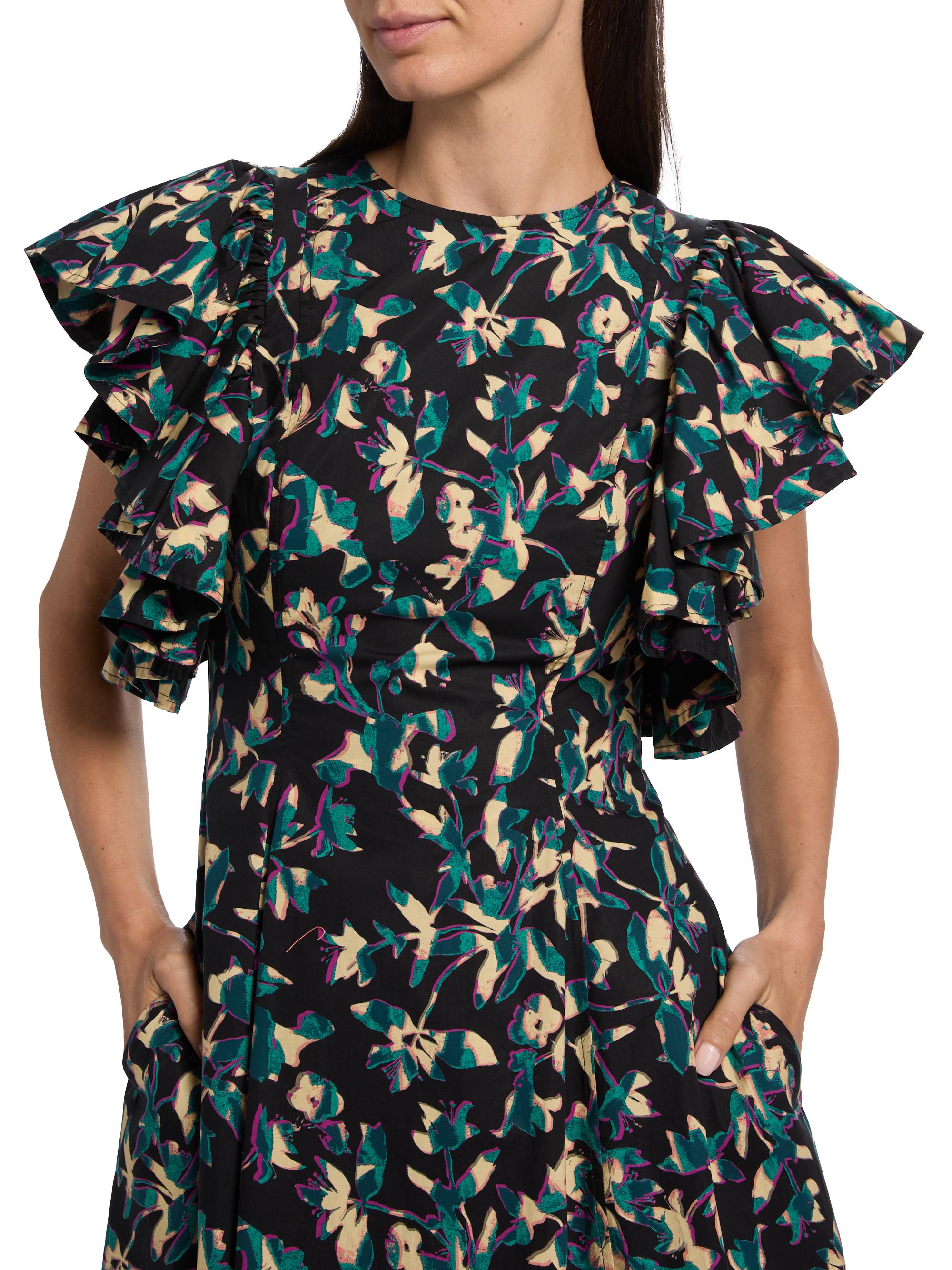 chinese dress ladies Ulla Johnson Women's Kairi Flutter Sleeve Midi Dress, Porcelain, 2 at  Amazon Women's Clothing store