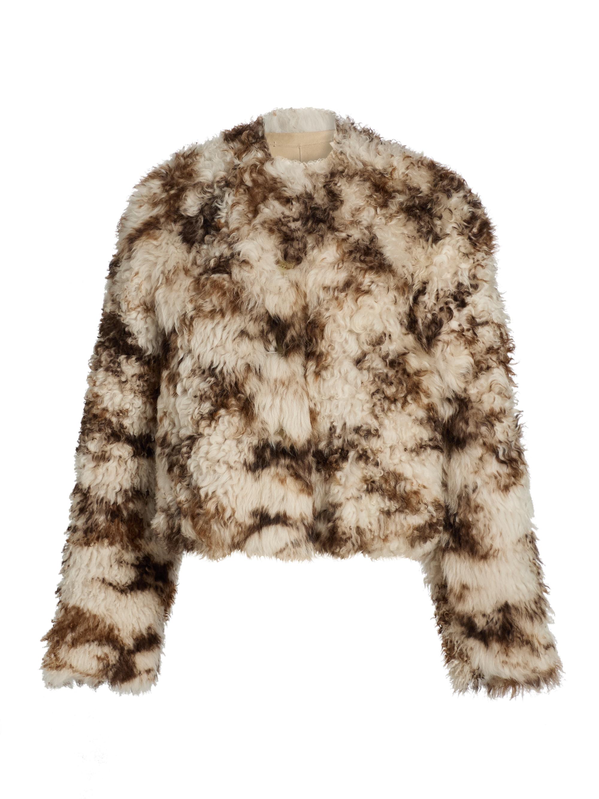 Ulla Johnson Women's Irina Reversible Short Shearling Coat - Pietra